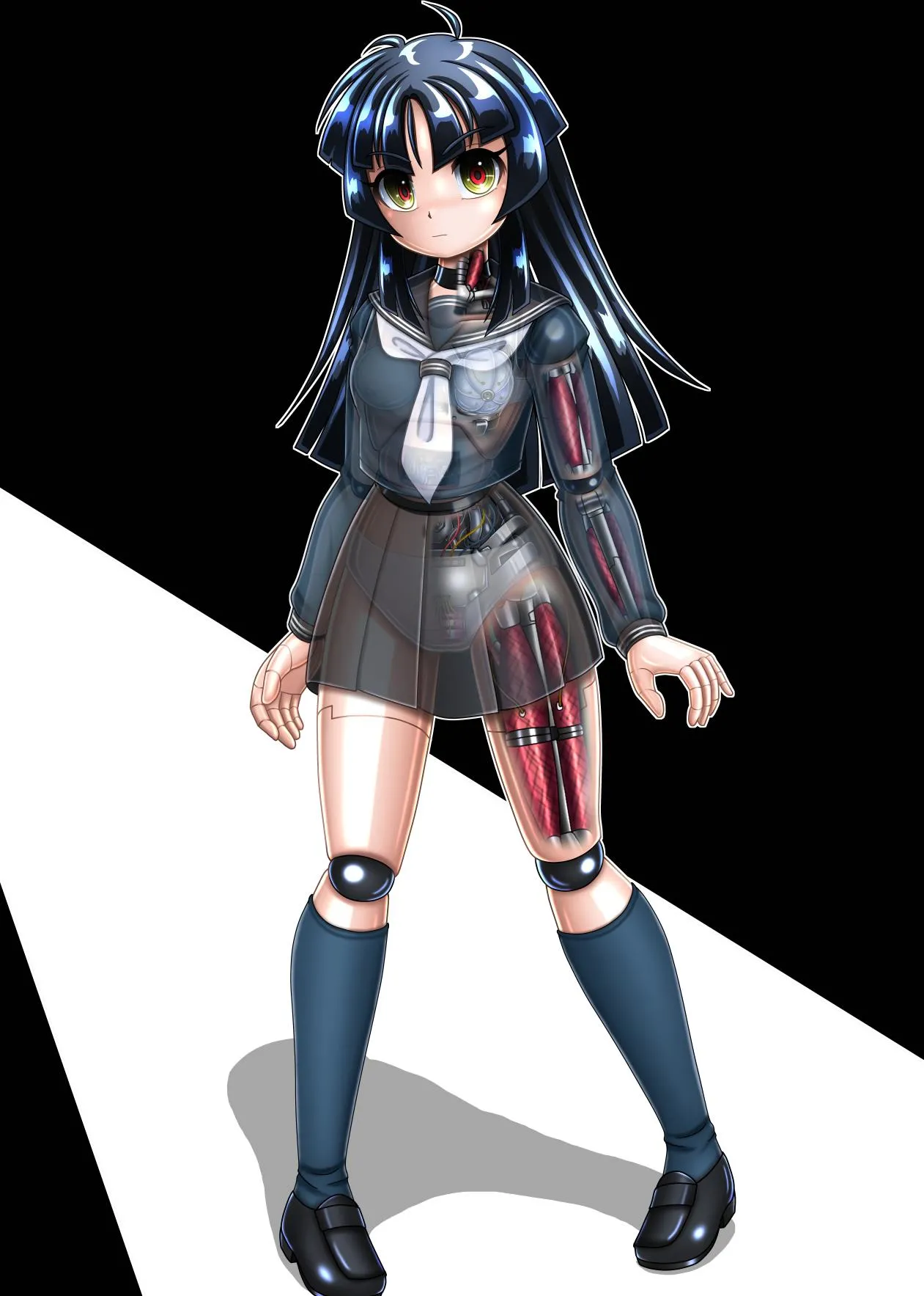 [Cyber F] Cyborg Aiko - 机器人蓝子[Chinese] [垃姬兔个人汉化] [Digital] image number 35