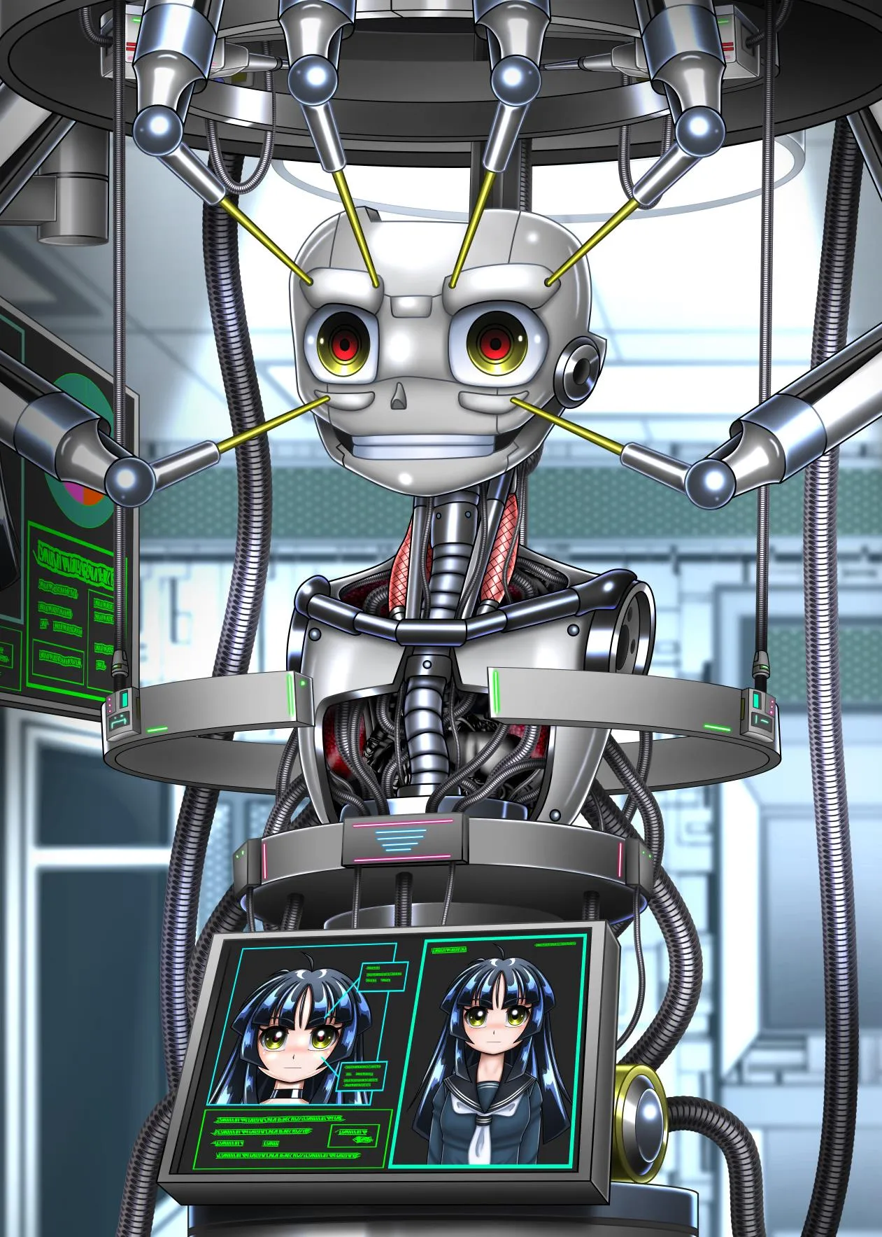 [Cyber F] Cyborg Aiko - 机器人蓝子[Chinese] [垃姬兔个人汉化] [Digital] image number 43