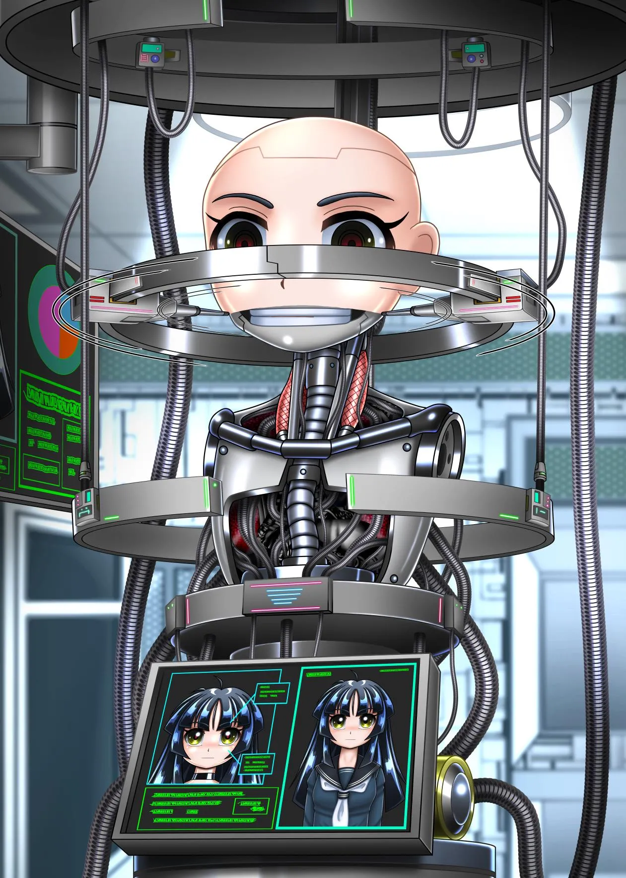 [Cyber F] Cyborg Aiko - 机器人蓝子[Chinese] [垃姬兔个人汉化] [Digital] image number 44