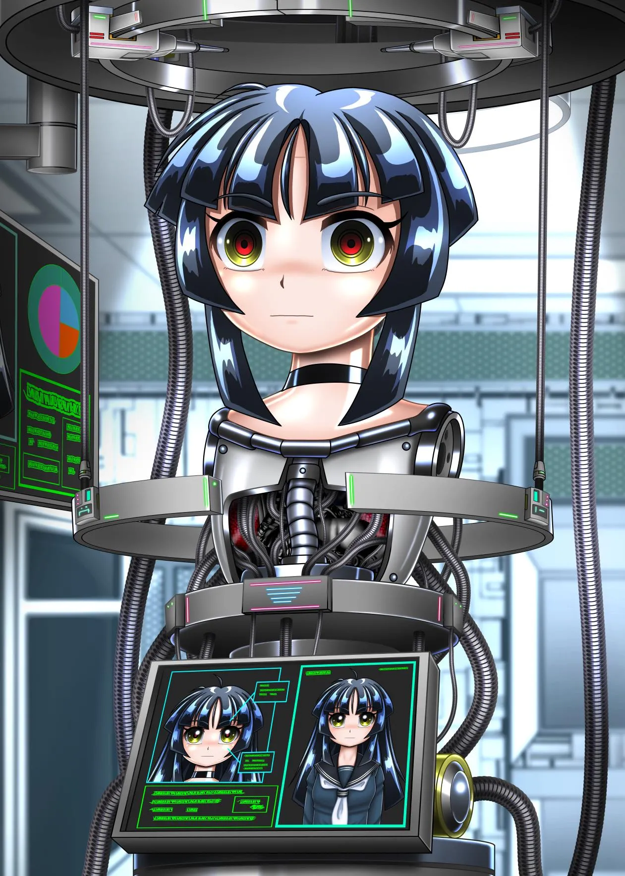 [Cyber F] Cyborg Aiko - 机器人蓝子[Chinese] [垃姬兔个人汉化] [Digital] image number 45