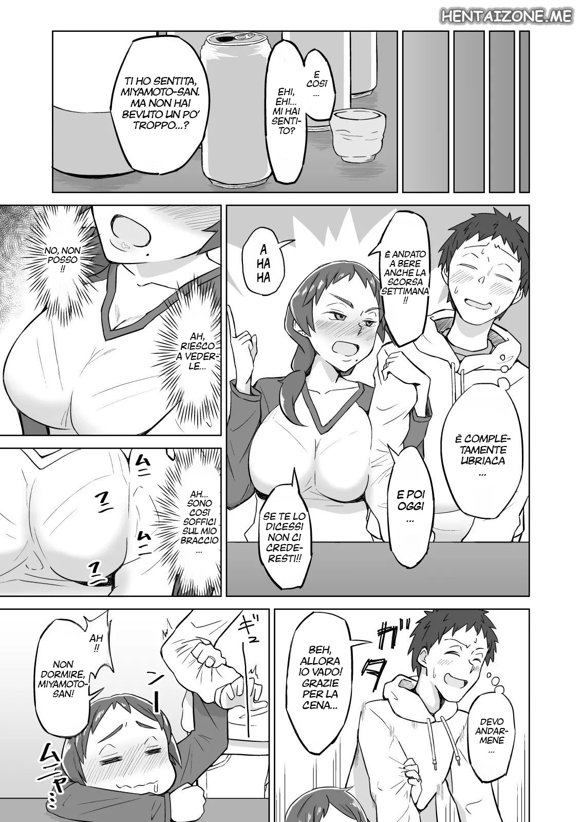 [DOGTAG (Akutenkou)] Otonari no Hitozuma ni Yuushoku ni Sasowaretara Yokkyuu Fuman de SEX Dekite Shimatta Hanashi | Appuntamento con La Vicina [Italian] 4eme image