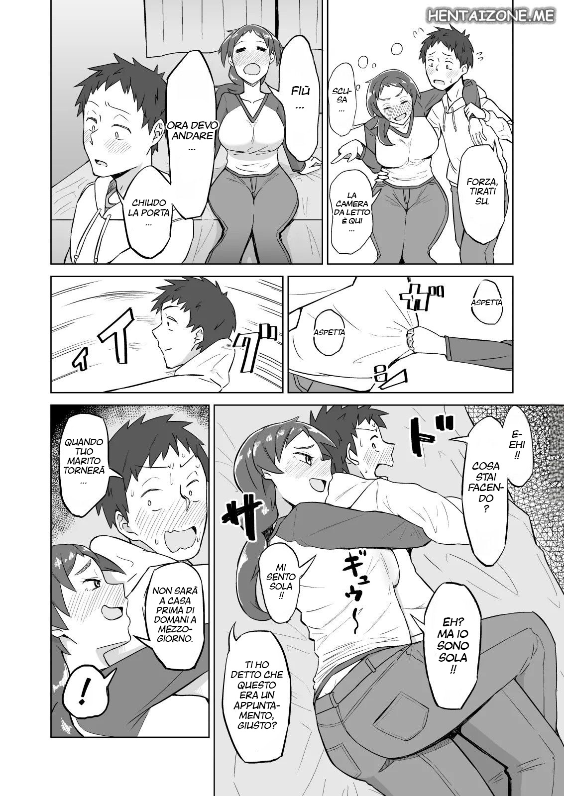 [DOGTAG (Akutenkou)] Otonari no Hitozuma ni Yuushoku ni Sasowaretara Yokkyuu Fuman de SEX Dekite Shimatta Hanashi | Appuntamento con La Vicina [Italian] 5eme image