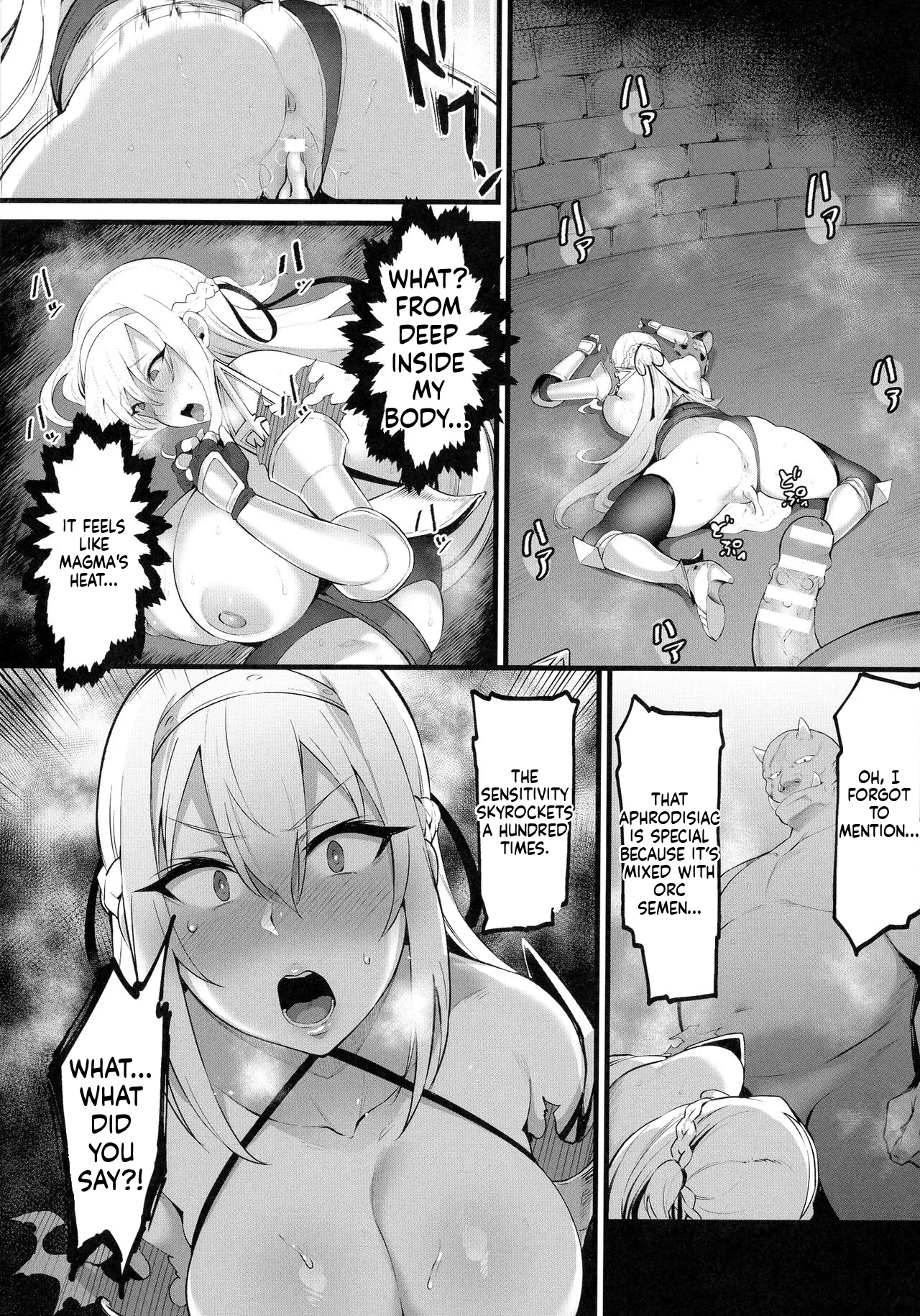 [Harufumi] Female paladin Lynn ~Orc Shinkou nite Haiboku~ image number 14