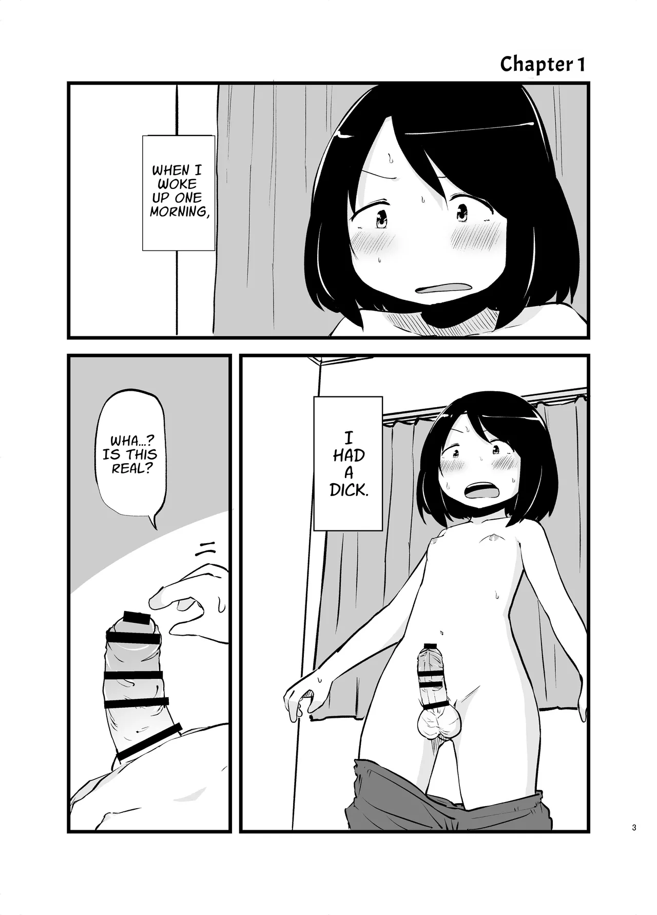 [Nounai Hokanko (Kirinama)] I Woke Up With A Dick [English] [APA] изображение № 3