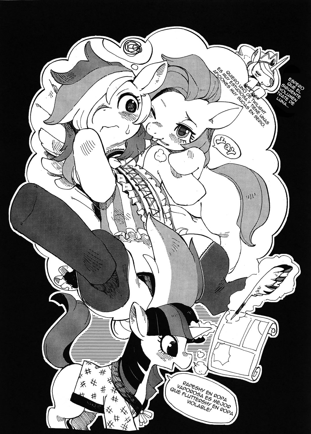 (C83) [Sindoll(Various)] Mi Sukebe Pony, Eromanga es Magia (My Little Pony: Friendship is Magic) [Uncensure] [Spanish] [Red Fox Makkan] image number 16