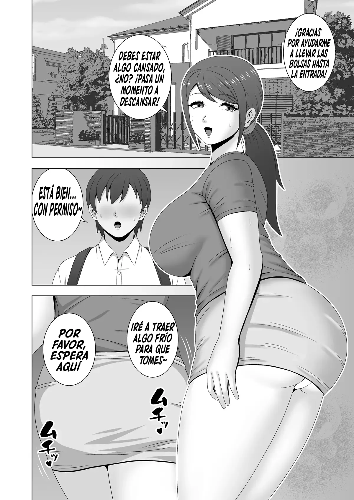 [Pixie Mint] Muchimuchi Hitozuma no Midara na Yuuwaku｜La Erótica Seducción De Una Esposa Regordeta [Spanish] [El naranjas = Mr.Naranjas] image number 7