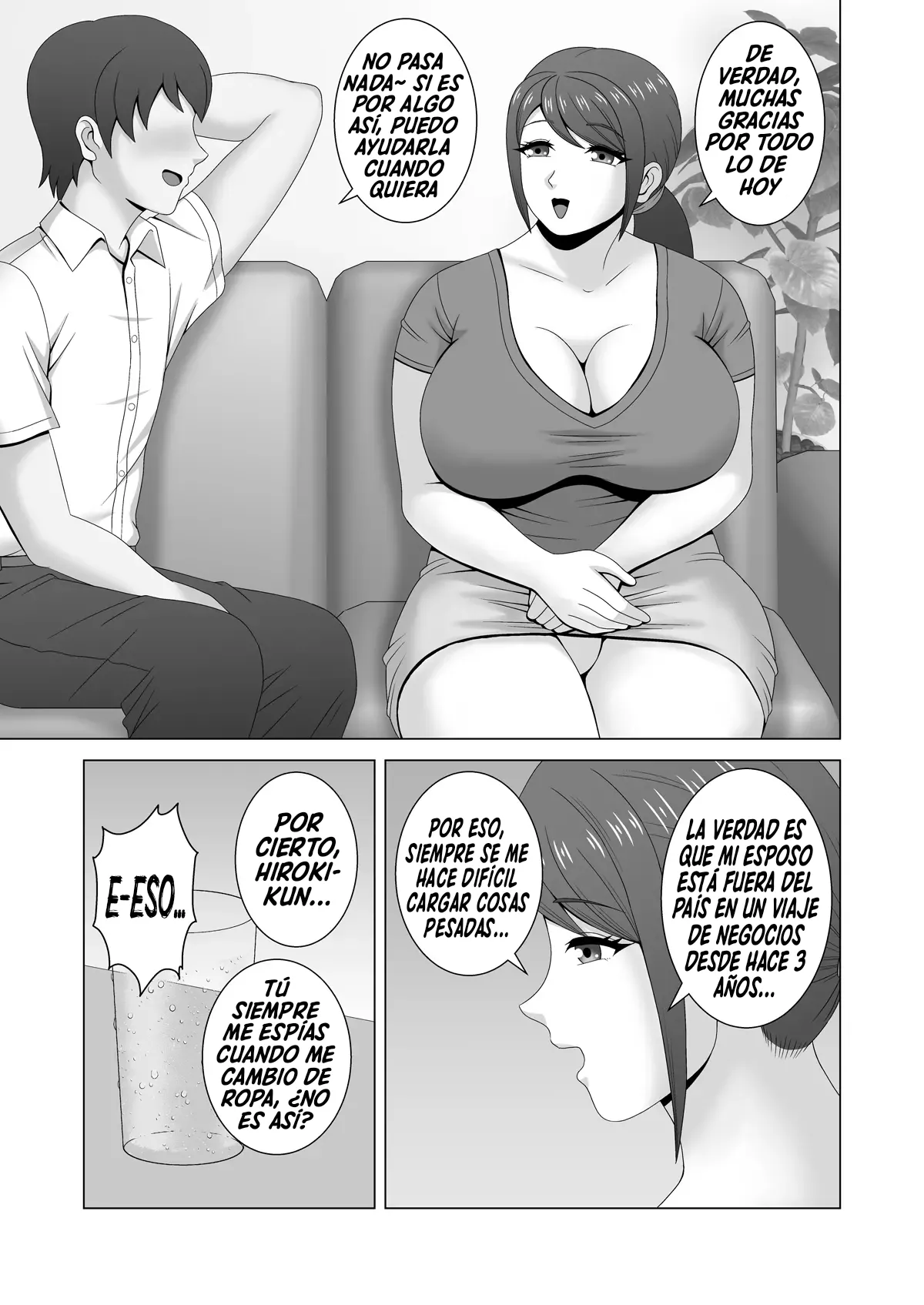 [Pixie Mint] Muchimuchi Hitozuma no Midara na Yuuwaku｜La Erótica Seducción De Una Esposa Regordeta [Spanish] [El naranjas = Mr.Naranjas] image number 8