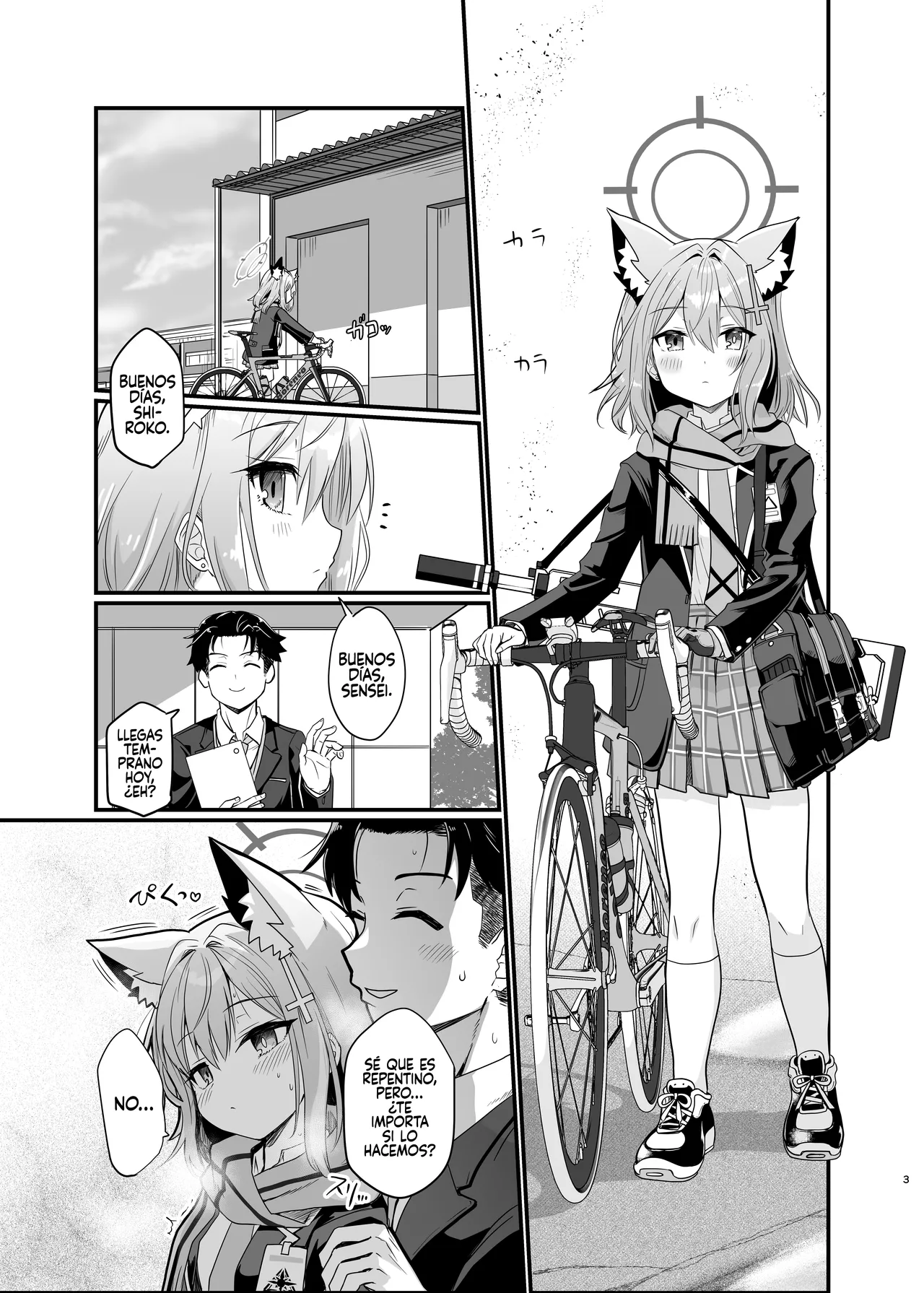 [Studio SUSHI KUI-NE (Kotojima Motoki)] Kowaku no Kiri (Blue Archive) [Spanish] [Rakuen Translations] [Digital] image number 2