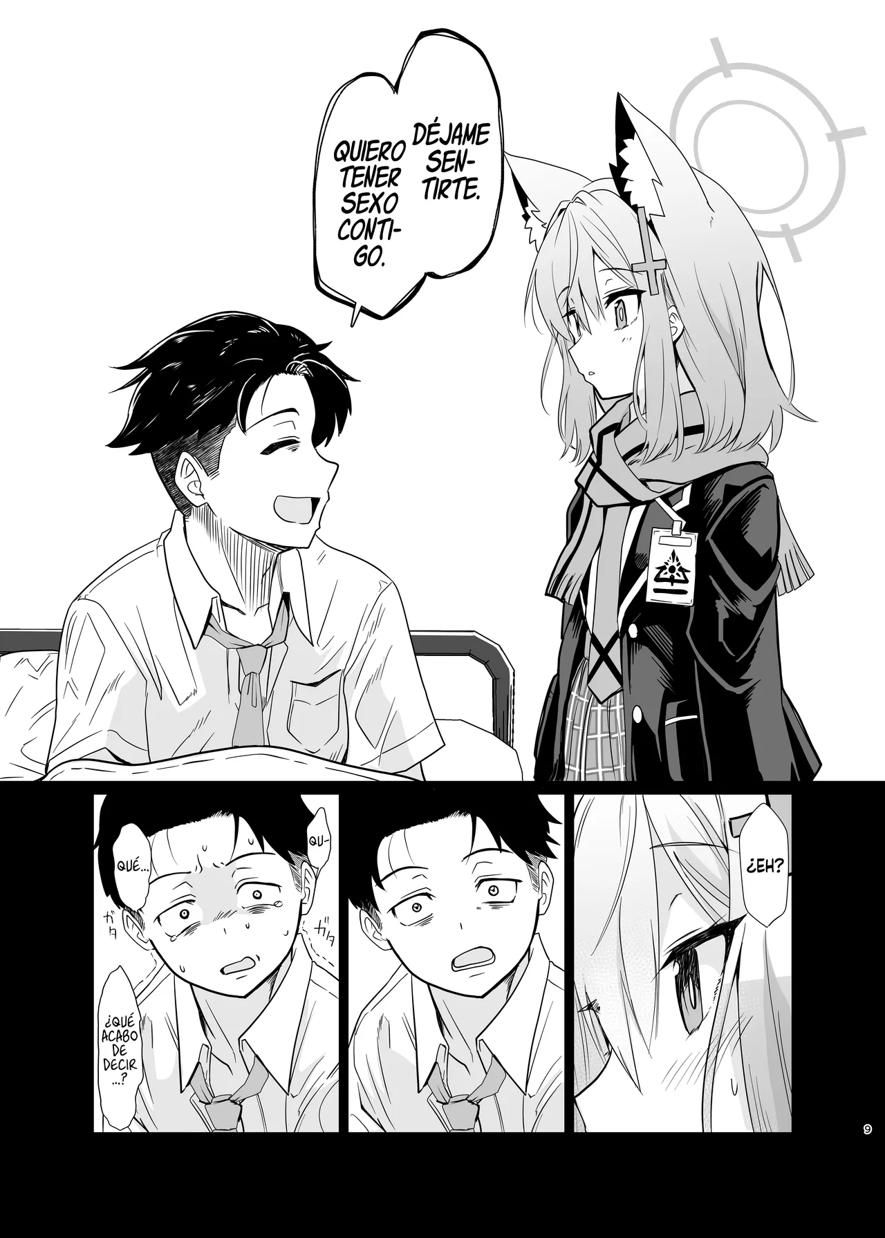 [Studio SUSHI KUI-NE (Kotojima Motoki)] Kowaku no Kiri (Blue Archive) [Spanish] [Rakuen Translations] [Digital] image number 8