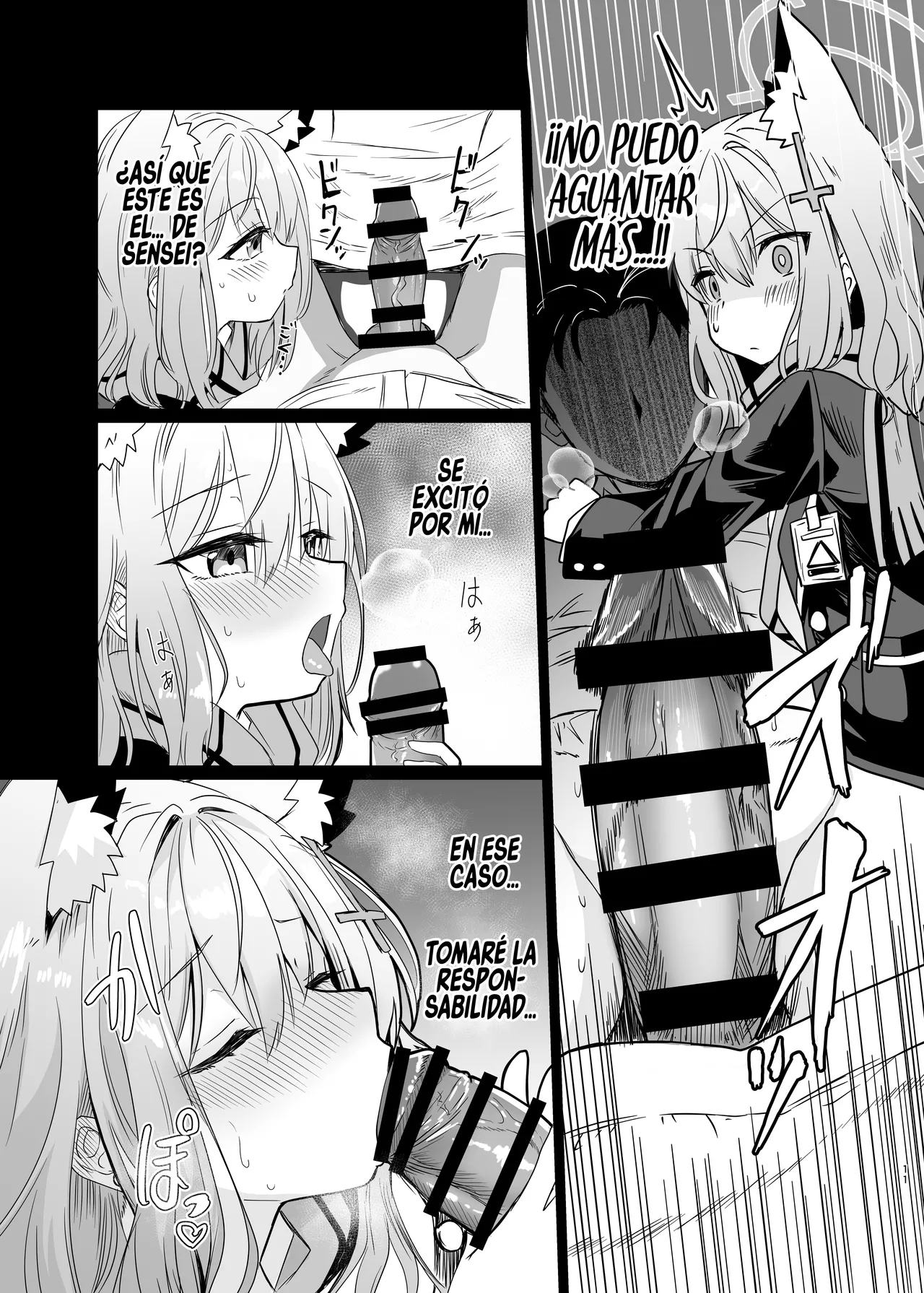 [Studio SUSHI KUI-NE (Kotojima Motoki)] Kowaku no Kiri (Blue Archive) [Spanish] [Rakuen Translations] [Digital] image number 10