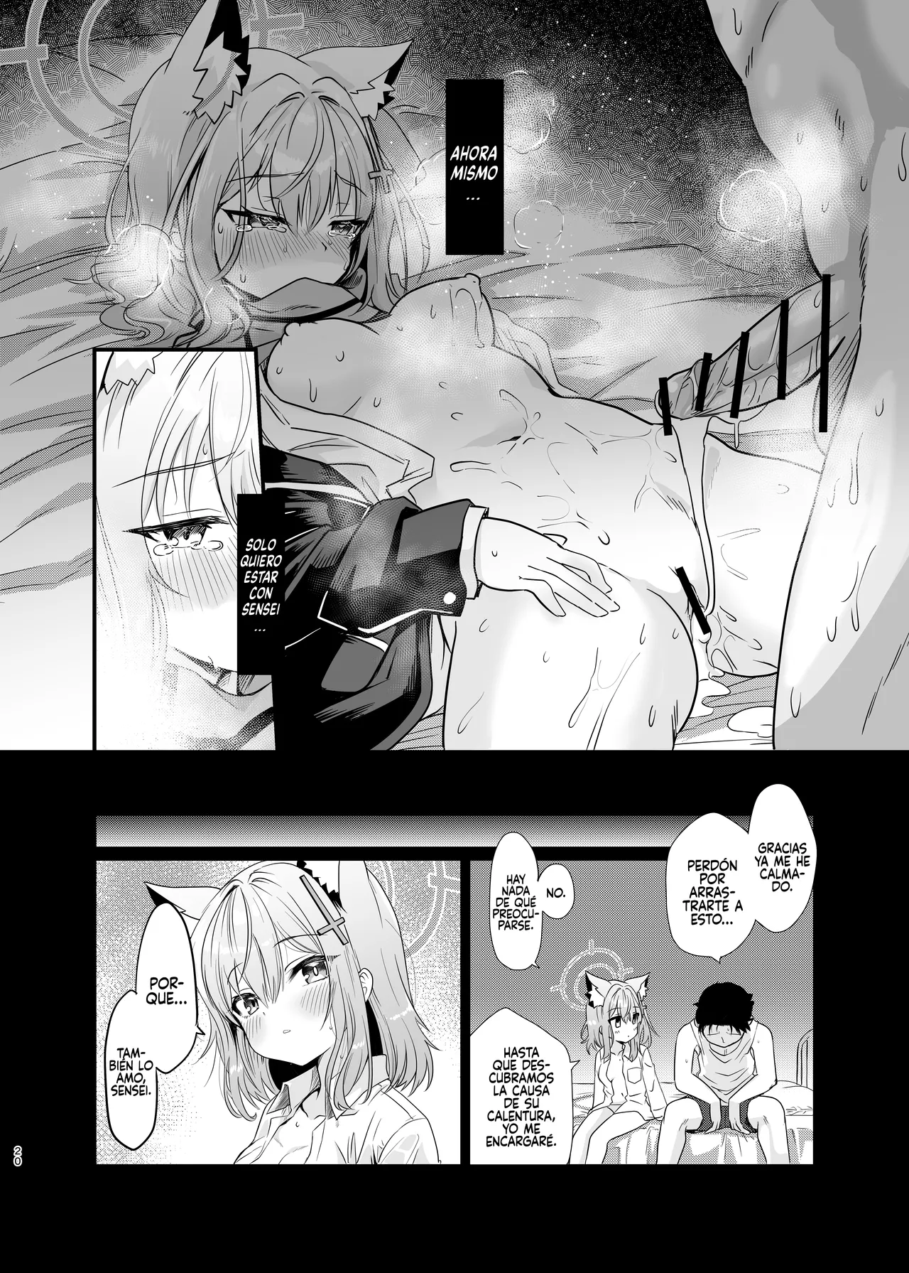 [Studio SUSHI KUI-NE (Kotojima Motoki)] Kowaku no Kiri (Blue Archive) [Spanish] [Rakuen Translations] [Digital] image number 19