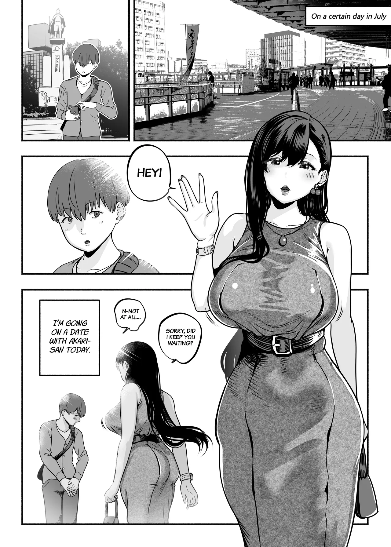 [Sakuranbo Nouen (Kondo Yume)] Gashi-koi Fuuzoku 2 -Shoufu-san ni Shirouto Doutei Chinpo wo Nagametemorau Hanashi- | Real Love Brothel ~Have A Hooker Comfort Your Dick~ 2 [English] [Project Valvrein] image number 3
