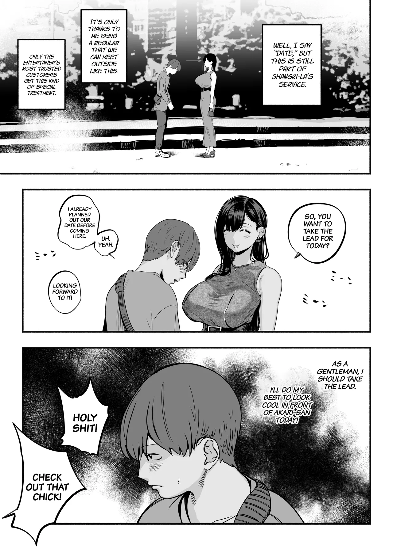 [Sakuranbo Nouen (Kondo Yume)] Gashi-koi Fuuzoku 2 -Shoufu-san ni Shirouto Doutei Chinpo wo Nagametemorau Hanashi- | Real Love Brothel ~Have A Hooker Comfort Your Dick~ 2 [English] [Project Valvrein] image number 4