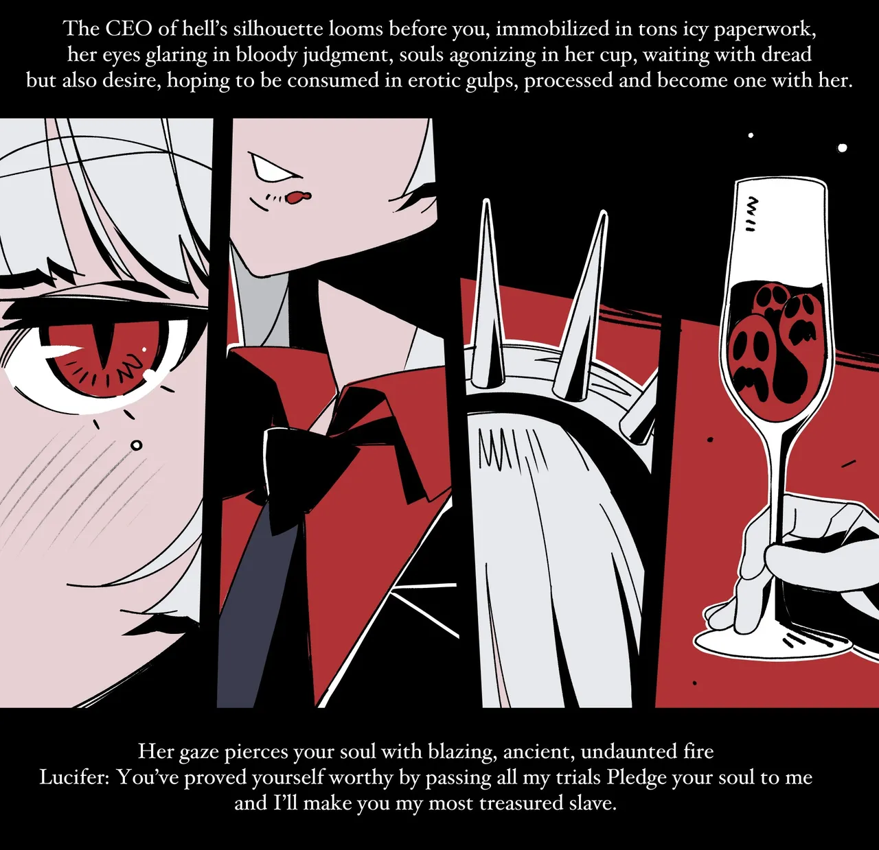 Helltaker Fanart Madness (by Nisegoworks) Lucifer chapter colorized 图片编号 3