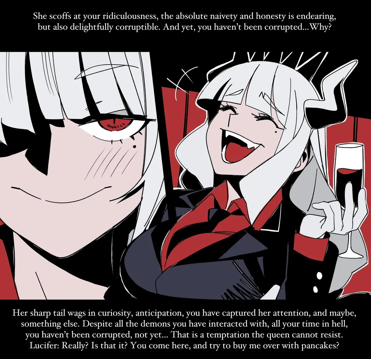 Helltaker Fanart Madness (by Nisegoworks) Lucifer chapter colorized 图片编号 7