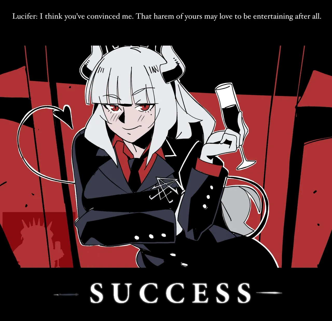 Helltaker Fanart Madness (by Nisegoworks) Lucifer chapter colorized 图片编号 8