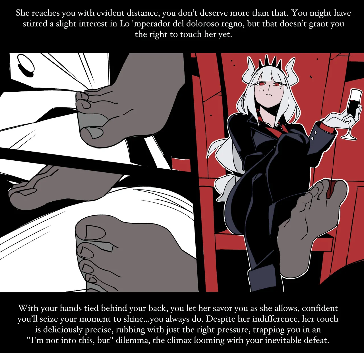 Helltaker Fanart Madness (by Nisegoworks) Lucifer chapter colorized 图片编号 9