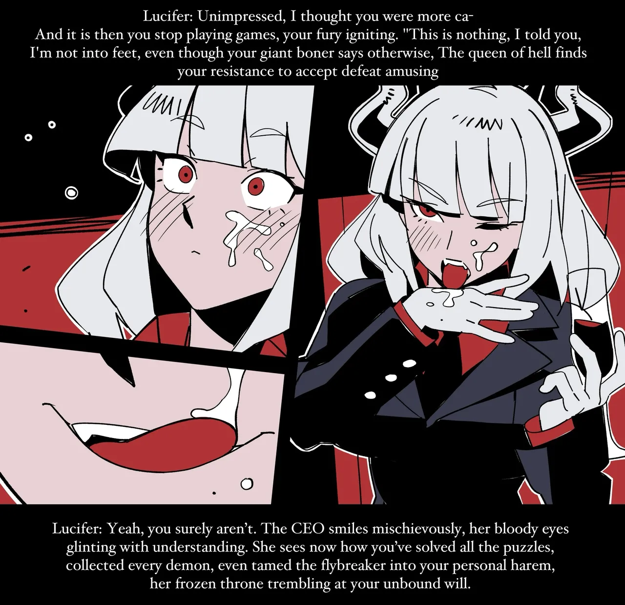 Helltaker Fanart Madness (by Nisegoworks) Lucifer chapter colorized 图片编号 12