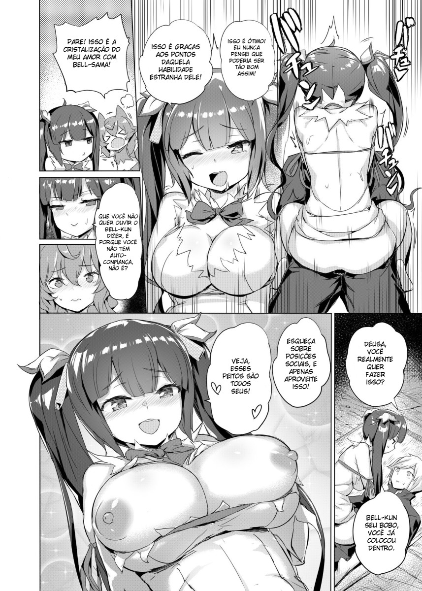 [AOKIHOSHI (Akaiguppy)] Dungeon no Ana Sono (Dungeon ni Deai o Motomeru no wa Machigatteiru Darou ka) [Portuguese-BR] [Digital] image number 13