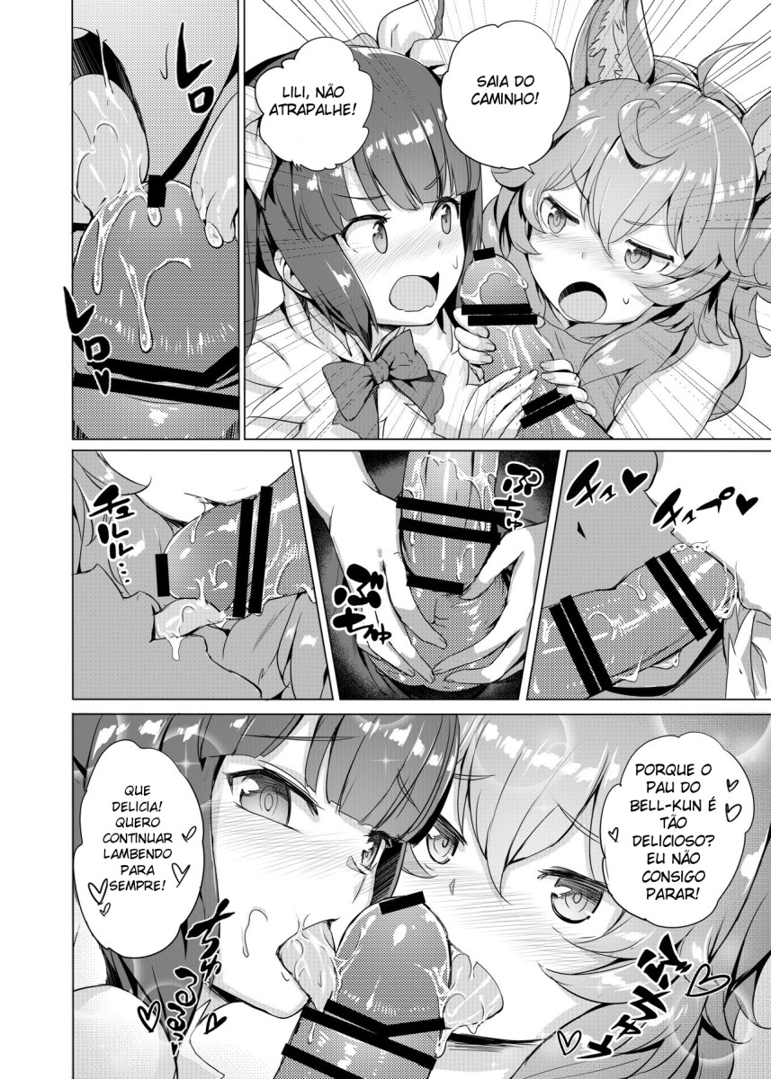 [AOKIHOSHI (Akaiguppy)] Dungeon no Ana Sono (Dungeon ni Deai o Motomeru no wa Machigatteiru Darou ka) [Portuguese-BR] [Digital] image number 17