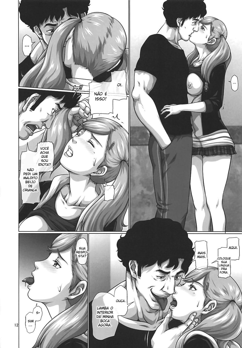 (COMIC1☆13) [Toyatei (Toyama Teiji)] Shinyuu no Migawari ni Hentai Kyoushi ni Karada o Sasageru JK Anne (Persona 5) [Portuguese-BR] image number 11