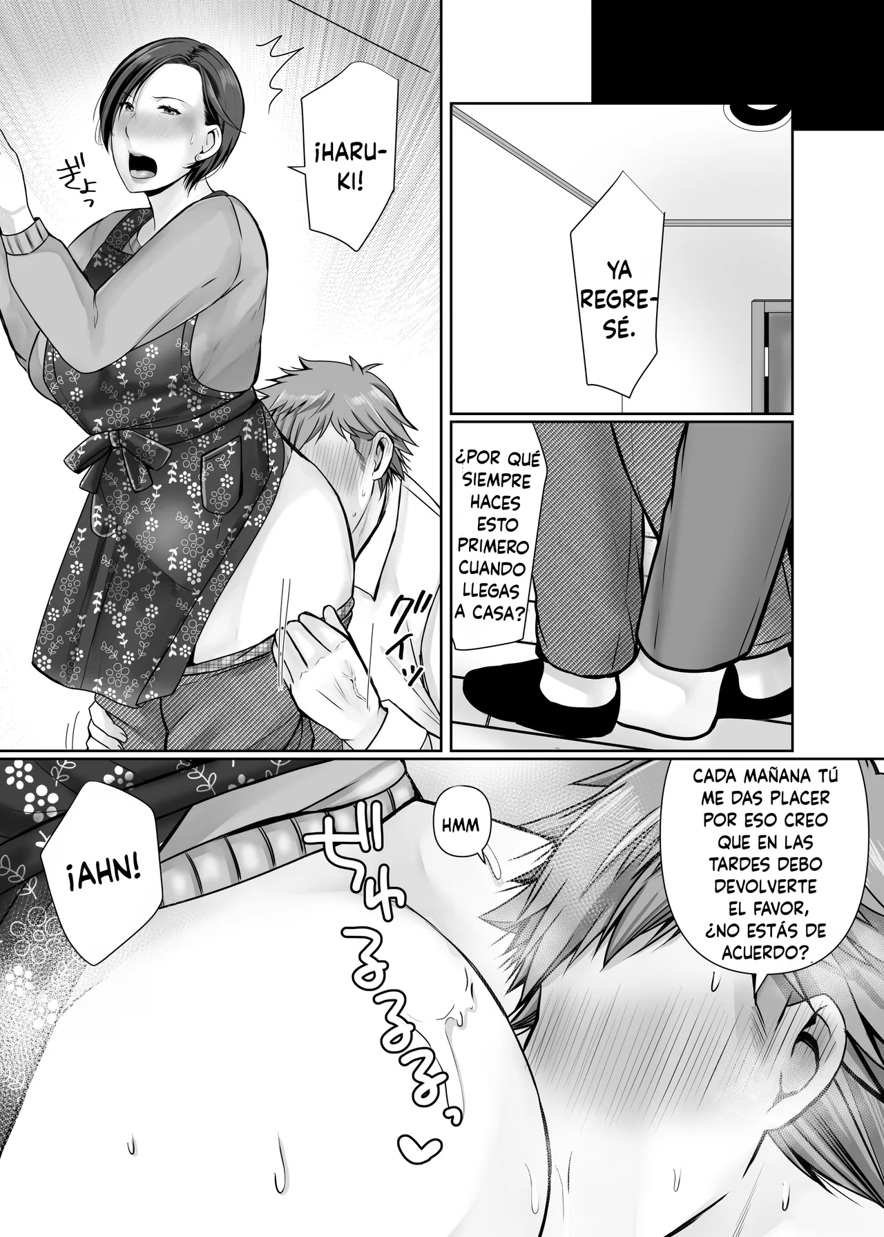 [Popotto Denki Ichigouten] Hitorigurashi no Musuko ni Semararete [Spanish] image number 49