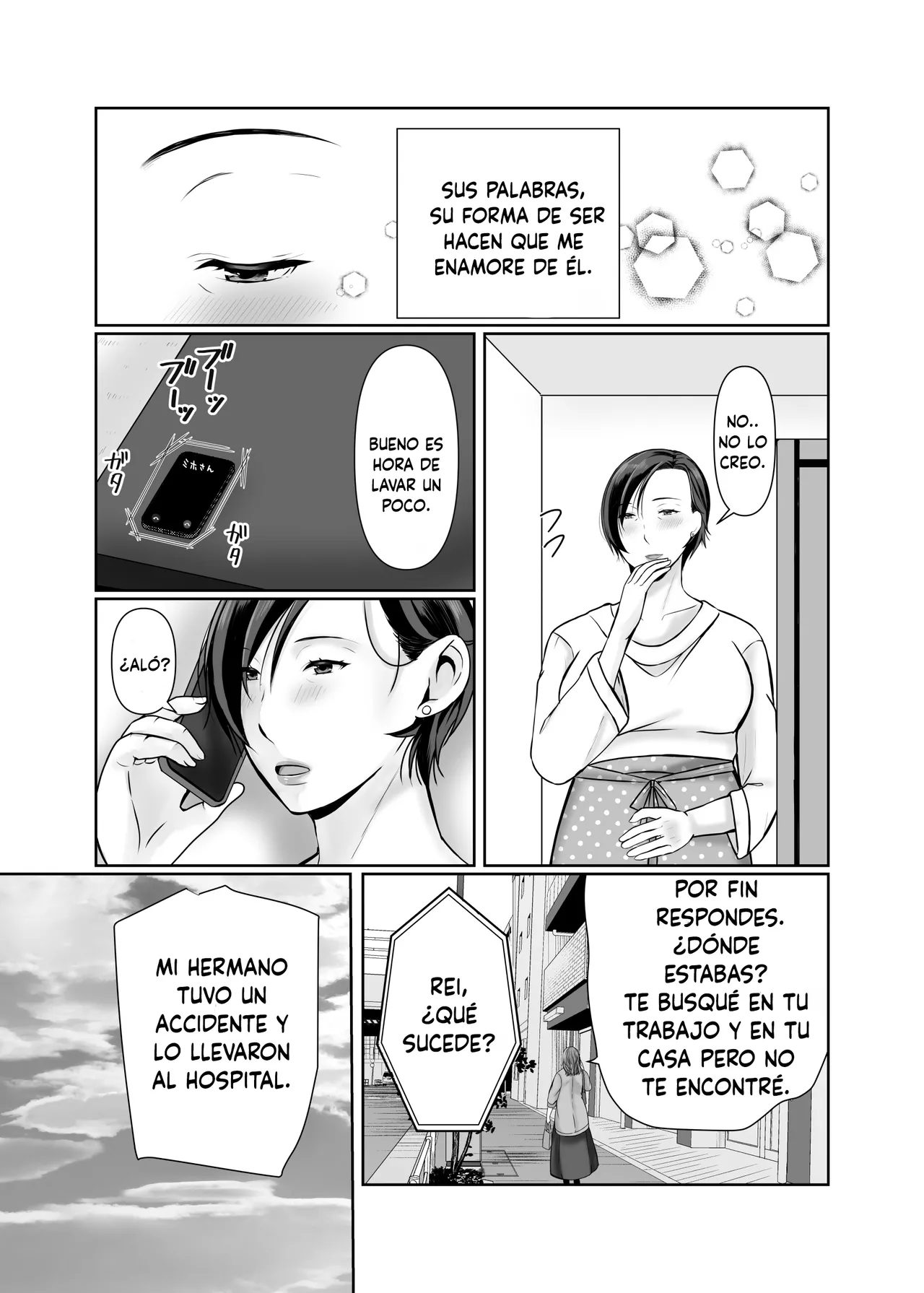 [Popotto Denki Ichigouten] Hitorigurashi no Musuko ni Semararete [Spanish] image number 57