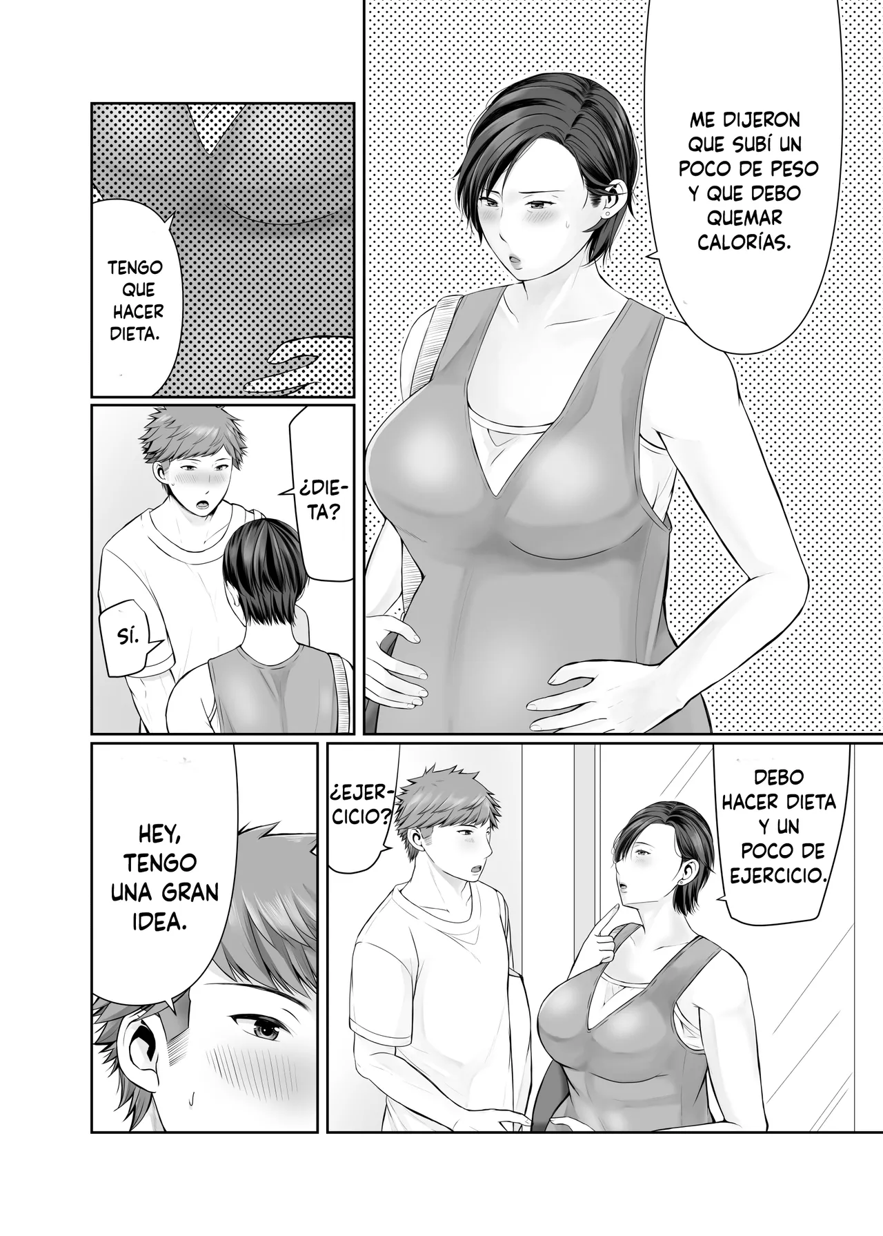 [Popotto Denki Ichigouten] Hitorigurashi no Musuko ni Semararete... ~Ninpu Hen~  [Spanish] 4eme image