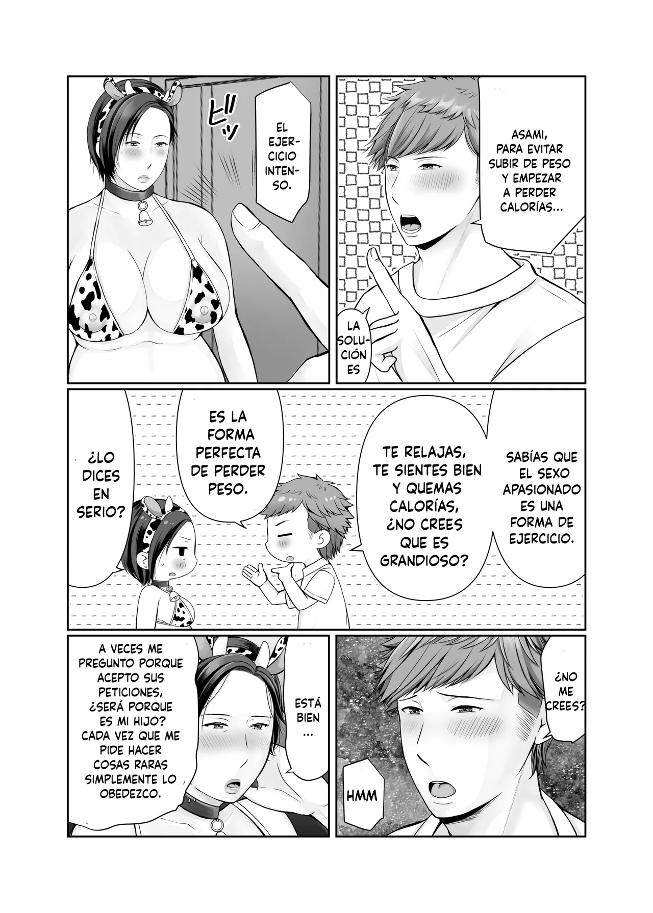 [Popotto Denki Ichigouten] Hitorigurashi no Musuko ni Semararete... ~Ninpu Hen~  [Spanish] 6eme image