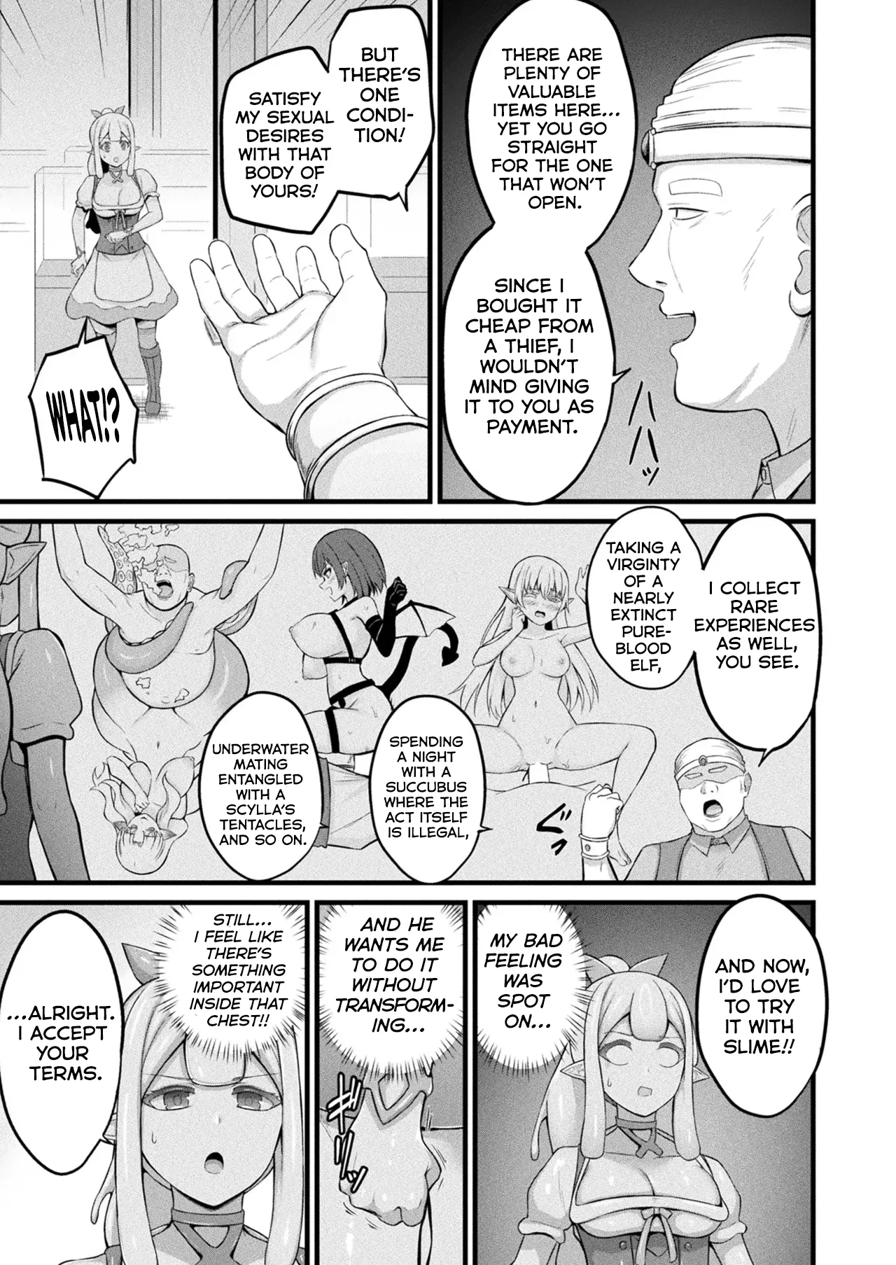 [Naitou Kirara] Slime Musume Meruru no Ecchi na Oshigoto Ch. 4 (COMIC Unreal 2025-12 Vol 118) [English] [Digital] [Kumoku] imagen número 5