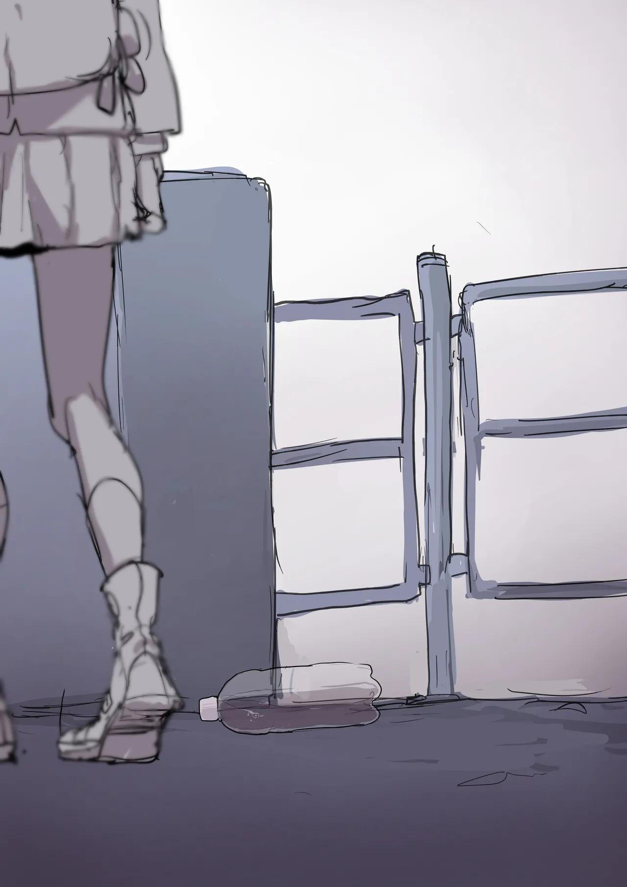 [あっくす] 挿入したペットボトルを紐パンで固定して友達と下校してみようチャレンジ image number 15