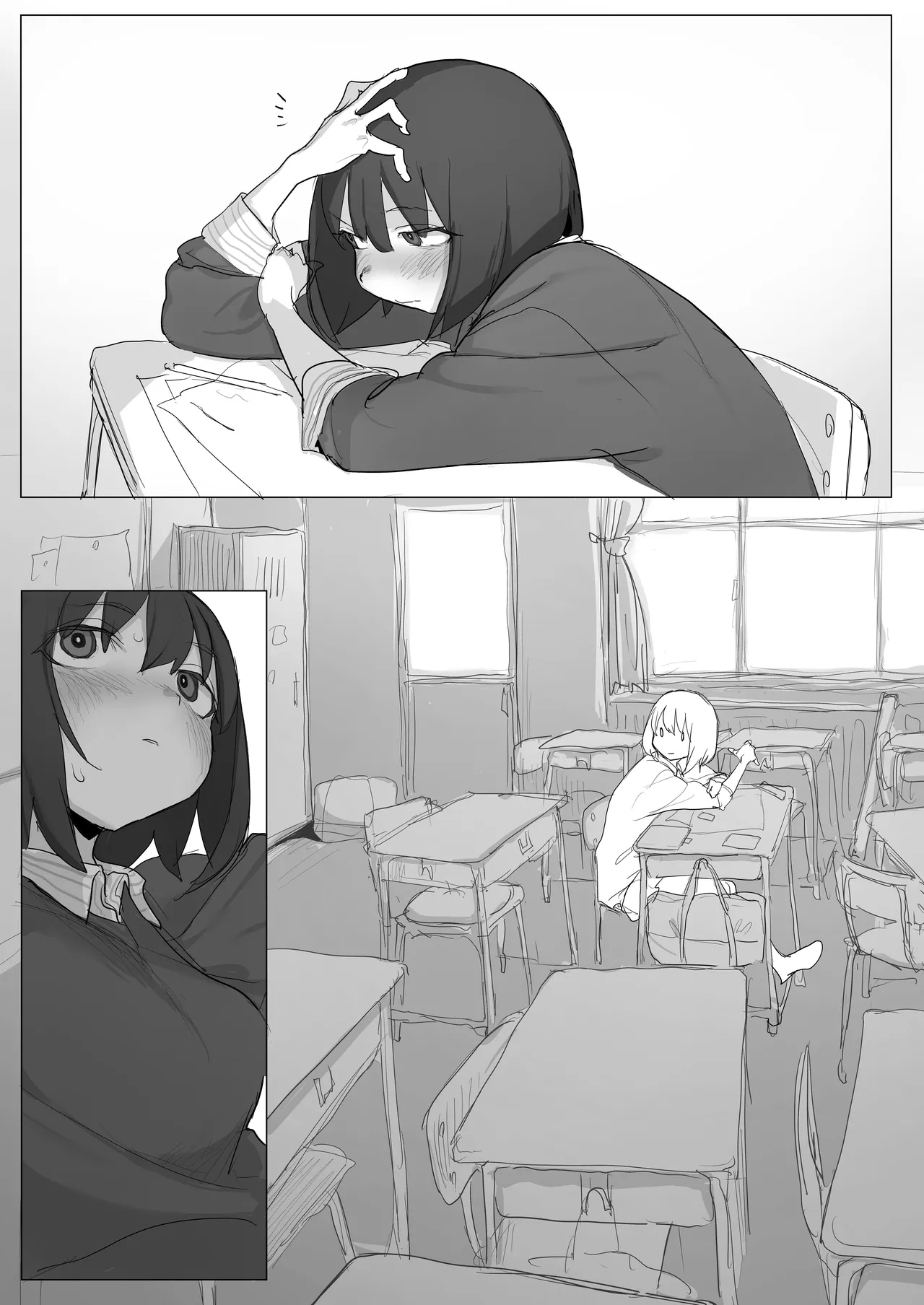 [あっくす] 股間がイライラしたから紐パン食い込ませて自分のクラスで「宿題」するルナちゃん 画像番号 31