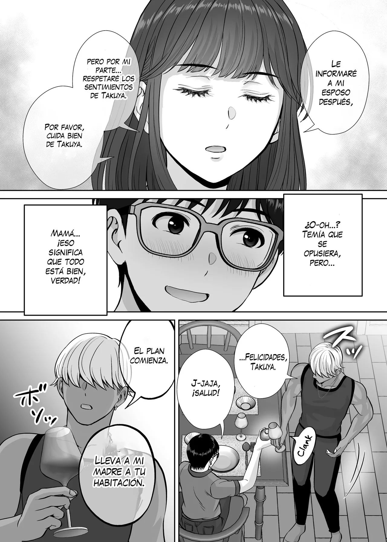 [Melon no Hoshiboshi (Hoshiduki Melon)] Haha Swapping 3 ~Haha Koukan de Mise Ai 4P! Orera ga Yaritai Houdai shita Hanashi~｜Intercambio de Madres 3 ~¡Exhibición de los 4! La Historia de Cómo Hicimos lo que Quisimos~ [Spanish] [K-le Traducciones] изображение № 22