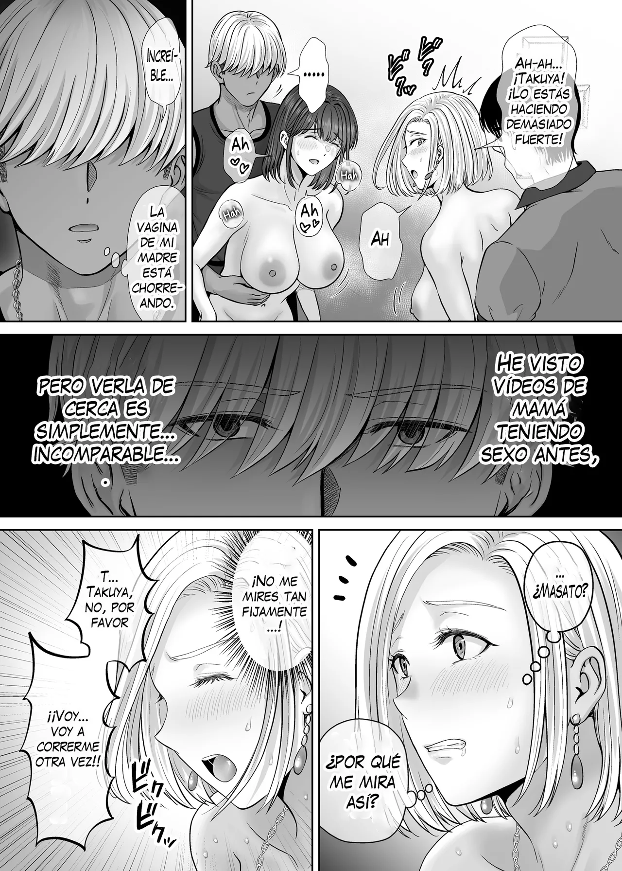 [Melon no Hoshiboshi (Hoshiduki Melon)] Haha Swapping 3 ~Haha Koukan de Mise Ai 4P! Orera ga Yaritai Houdai shita Hanashi~｜Intercambio de Madres 3 ~¡Exhibición de los 4! La Historia de Cómo Hicimos lo que Quisimos~ [Spanish] [K-le Traducciones] изображение № 68