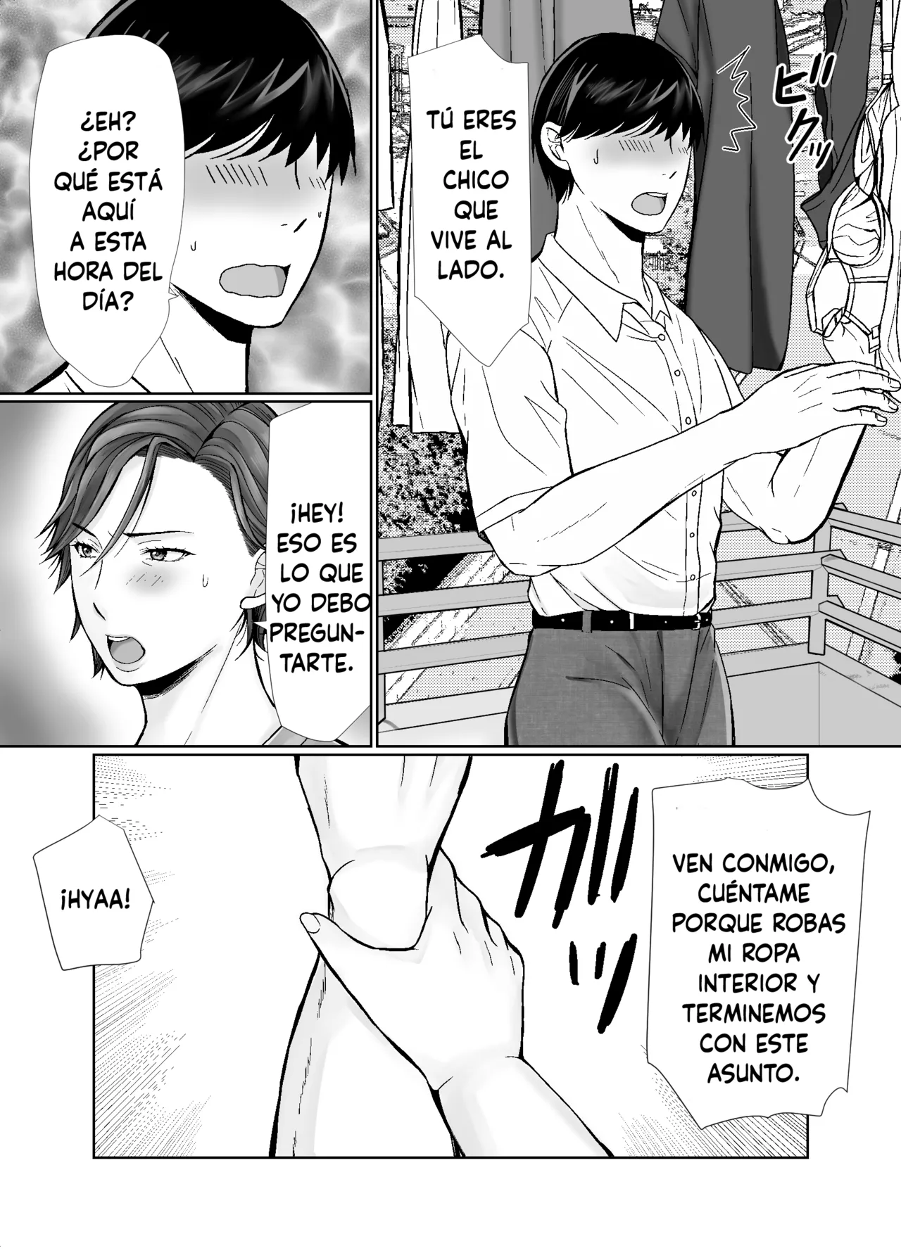 [Popotto Denki Ichigouten] Shitagi dorobō to mutchiri obasan [Spanish] imagen número 4