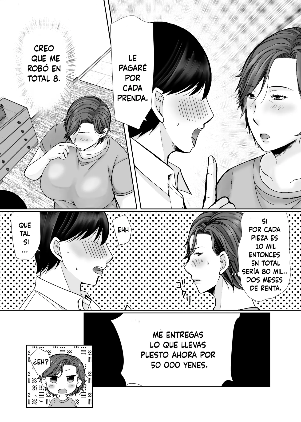 [Popotto Denki Ichigouten] Shitagi dorobō to mutchiri obasan [Spanish] imagen número 8