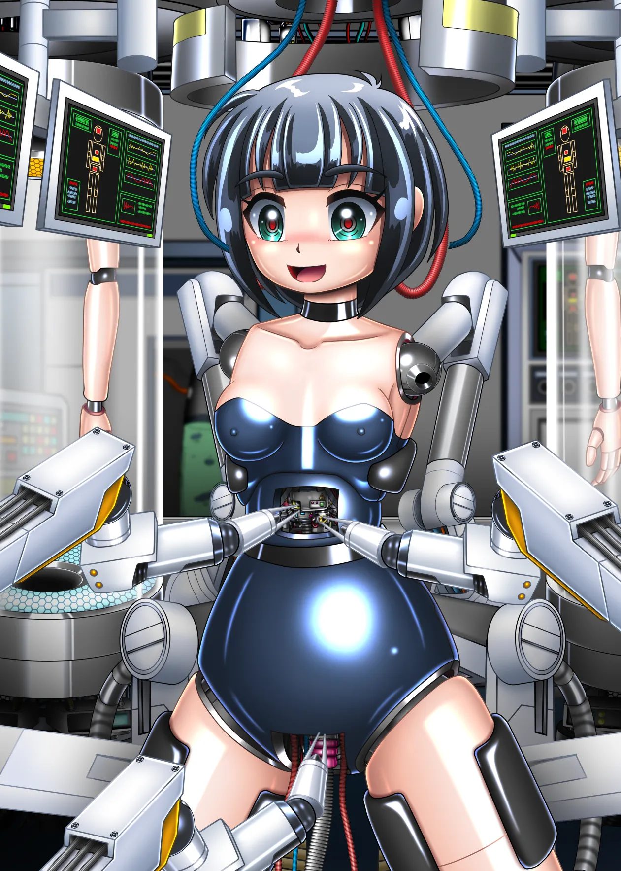 [Cyber F] 本想只进行机械改造的我连大脑也变成了机械【下卷】[Chinese] [垃姬兔个人汉化] [Digital] image number 33