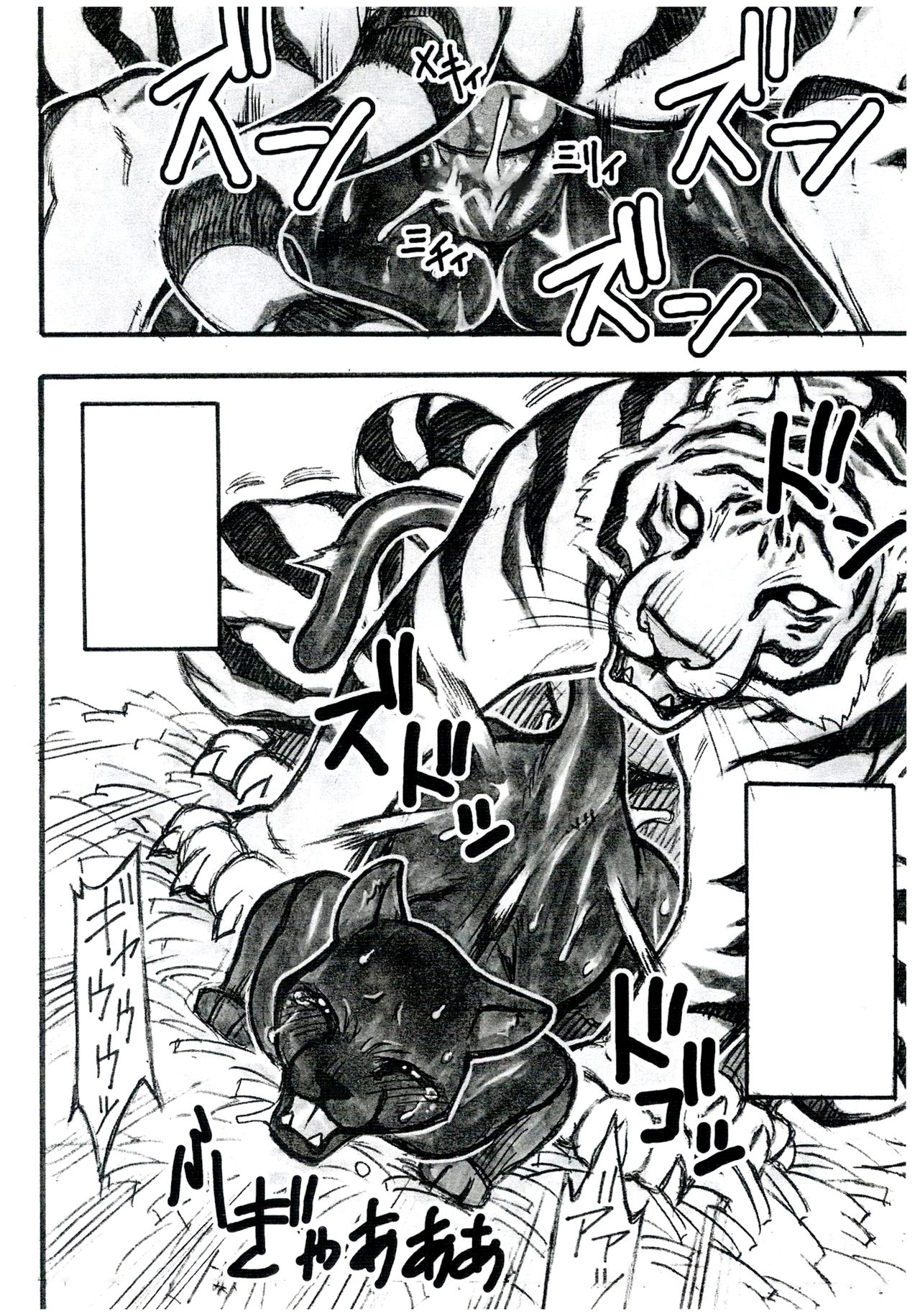 (Kansai! Kemoket) [Mayoineko (Nakagami Takashi)] Jaku Niku Goukan (TOKYO JUNGLE) [Textless and Unc] image number 5