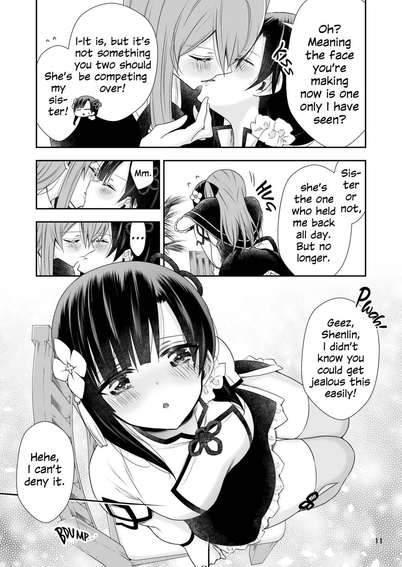 [Waterfall (Takano Saku)] Shenlin ga Yujia ni Yakimochi o Yaku Hanashi | When Shenlin Got Jealous Over Yujia (Assault Lily) [English] [Digital] 画像番号 10