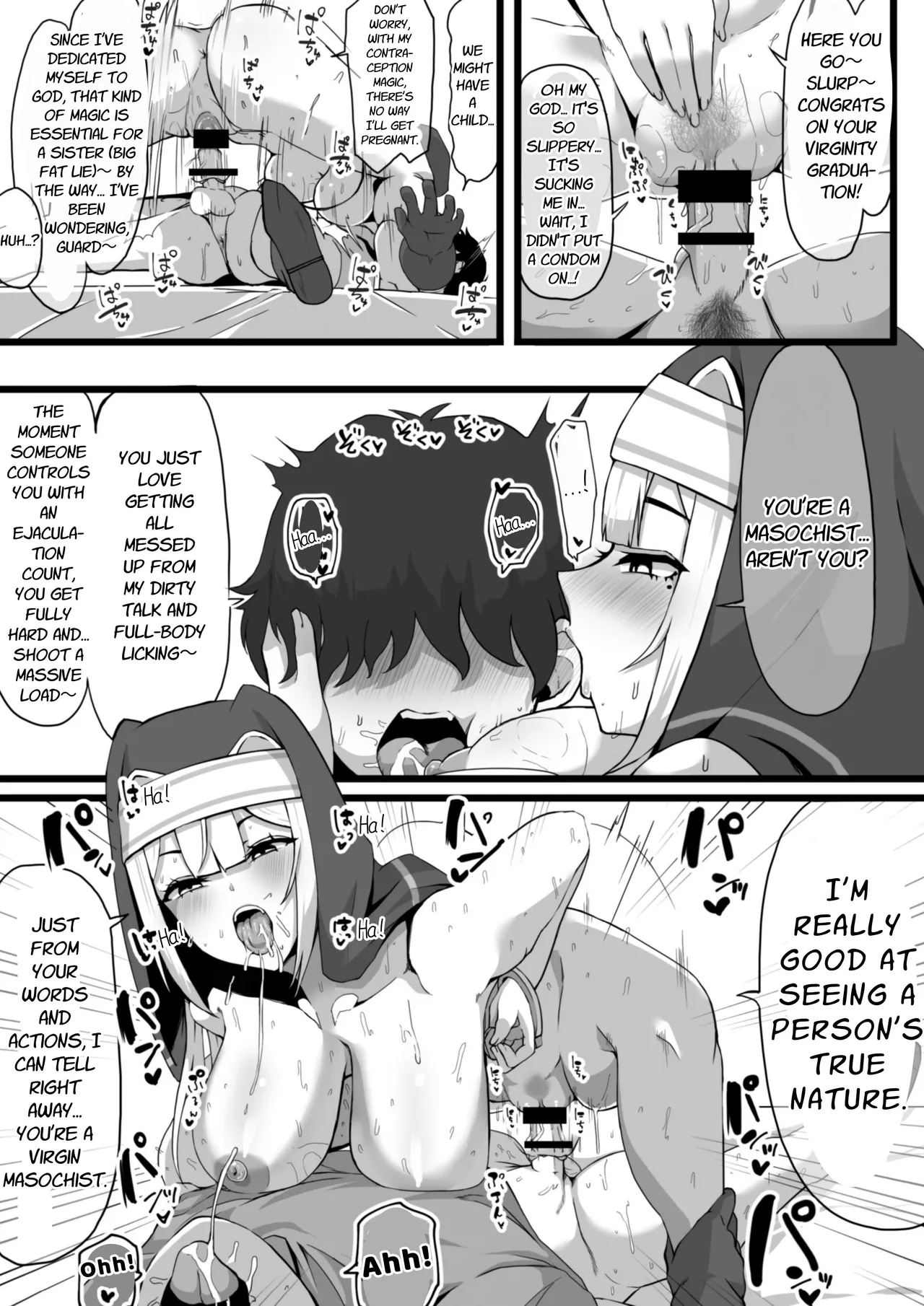 [Whisp (Nyarot)] Ansatsusha datta Onna Souryo-san ni Yuuwaku Sarete ~Amaama Oppai Shokei Sarete Shimau Maso Kanshu-san~ | The Masochistic Guard Seduced by the Assassin Nun ~Sweet Breast Punishment~ [English] [Link-Link] 이미지 번호 9