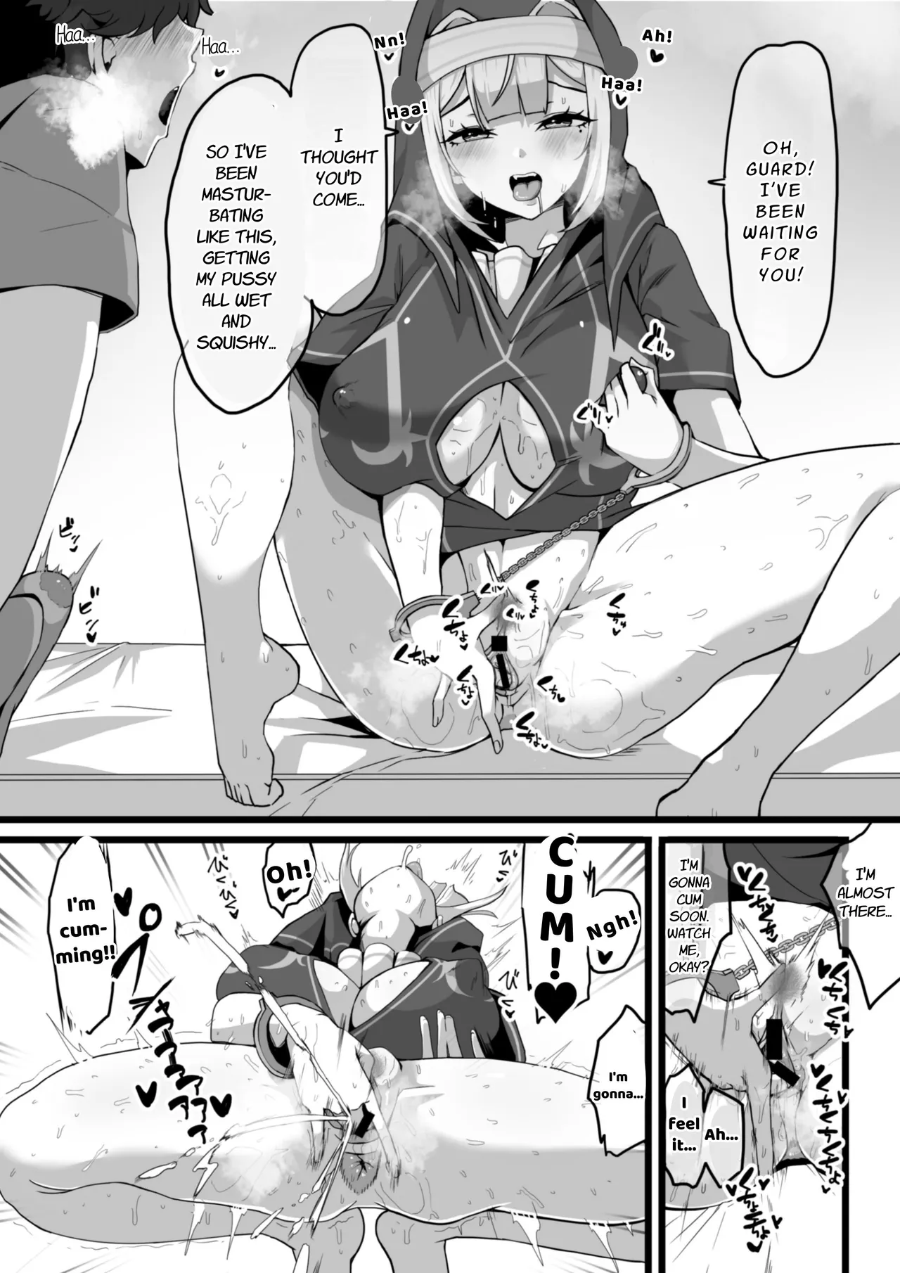 [Whisp (Nyarot)] Ansatsusha datta Onna Souryo-san ni Yuuwaku Sarete ~Amaama Oppai Shokei Sarete Shimau Maso Kanshu-san~ | The Masochistic Guard Seduced by the Assassin Nun ~Sweet Breast Punishment~ [English] [Link-Link] 이미지 번호 15