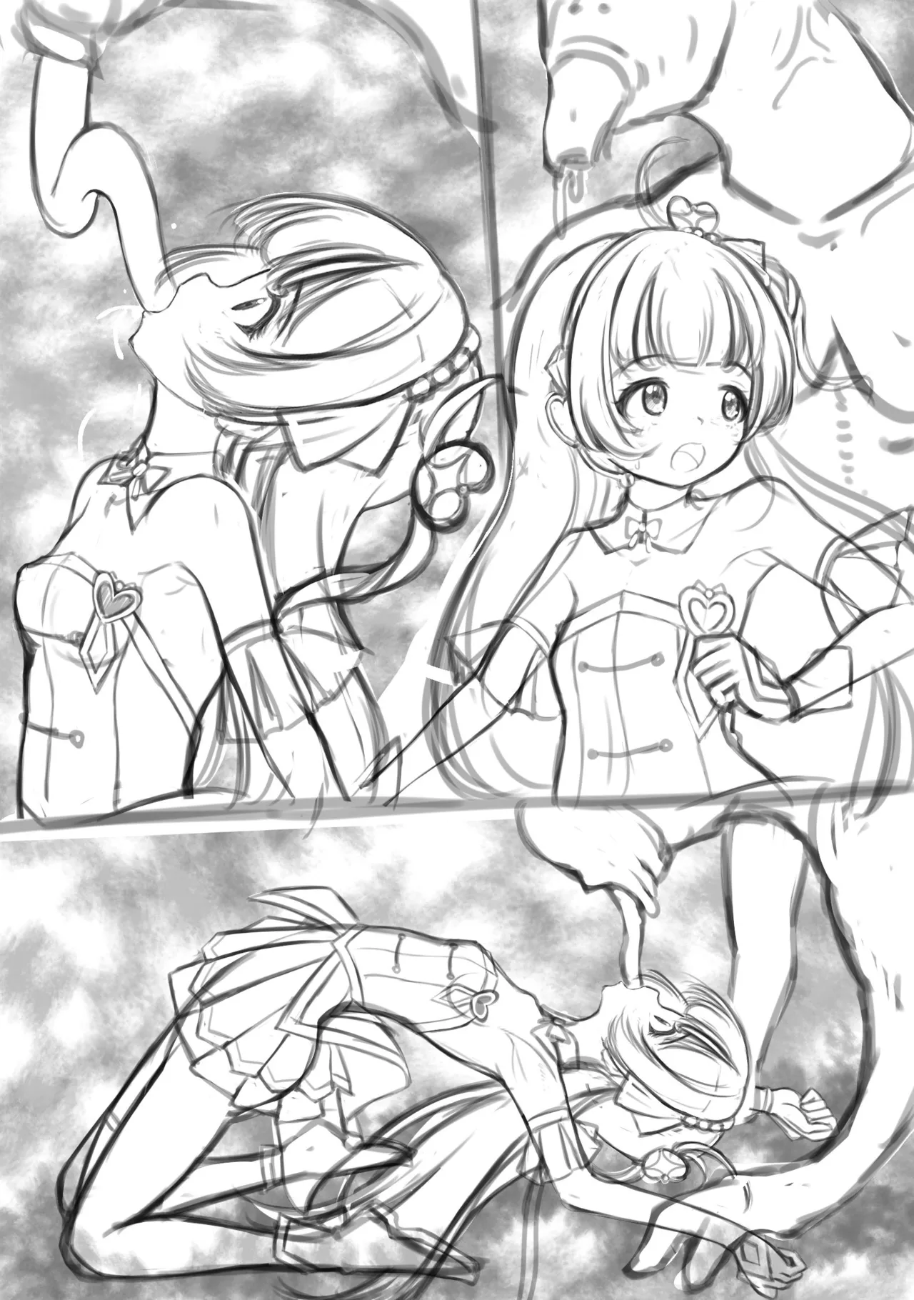 [Yoihoshi Hikari's Art Exhibition (Yoihoshi Hikari)] Senchū o kuchi kara nagashikoma re kisei sa se rareru kyu ● u~inku (Kimi to Idol PreCure) Bildnummer 12