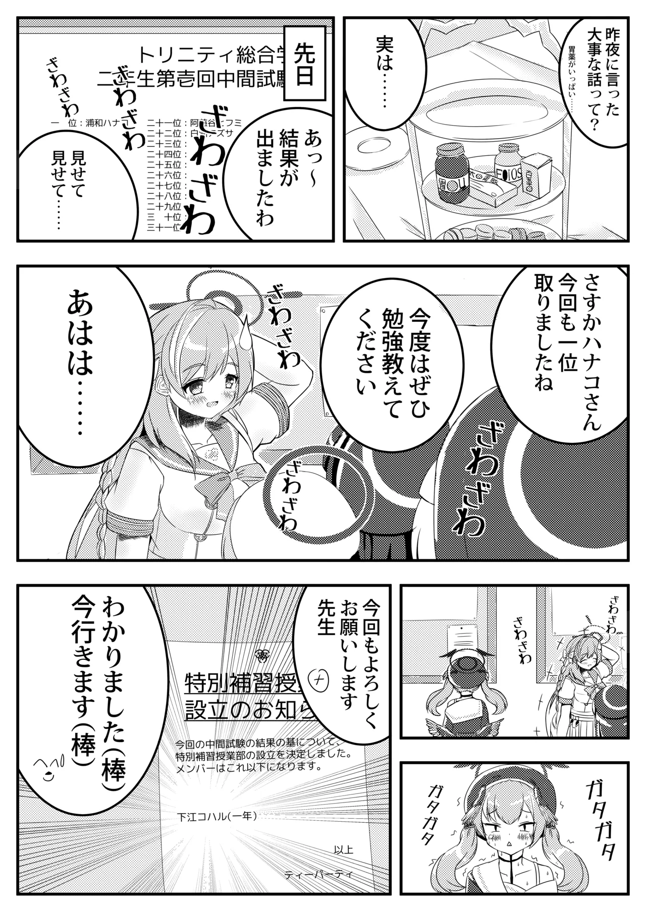 [ShinryuDai4Teikoku (Sumino Hikaru)] Koharu Mousou Gekijou Sono1 Tokubetsu Hosyu Jugyou (Blue Archive) [Digital] image number 4