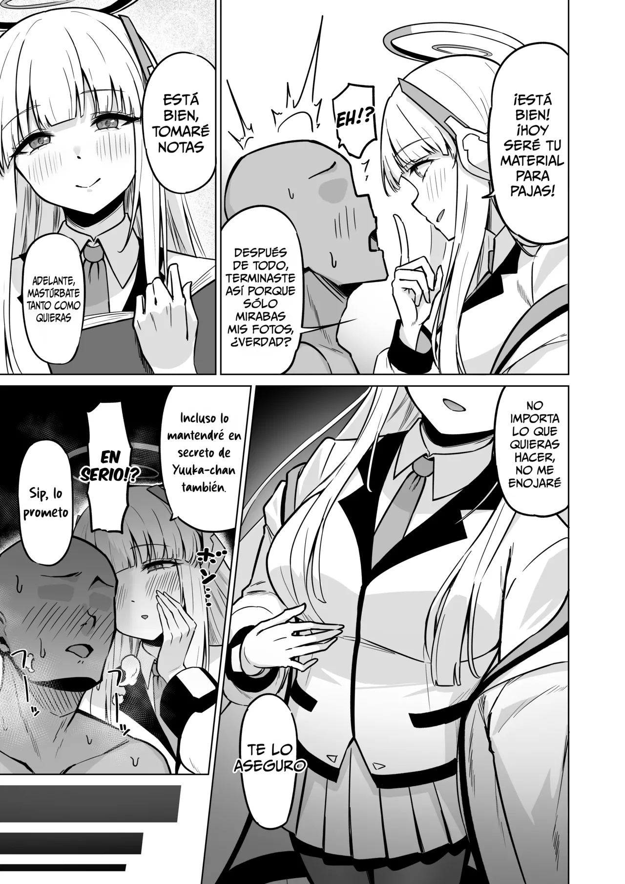 [Nanaya (Nao)] Ushio Noa wa Kiroku suru Dake | Registros privados de Ushio Noa (Blue Archive) [Spanish] [Kuhaku] [Digital] 画像番号 4