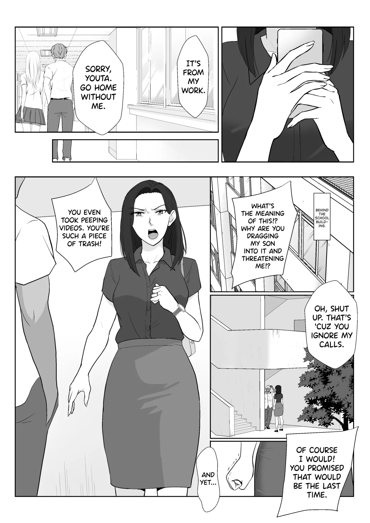 [Kiyama Haru] BariCare Kaa-san ga DQN ni Netorareta Enchousen [English] [biribiri] image number 11