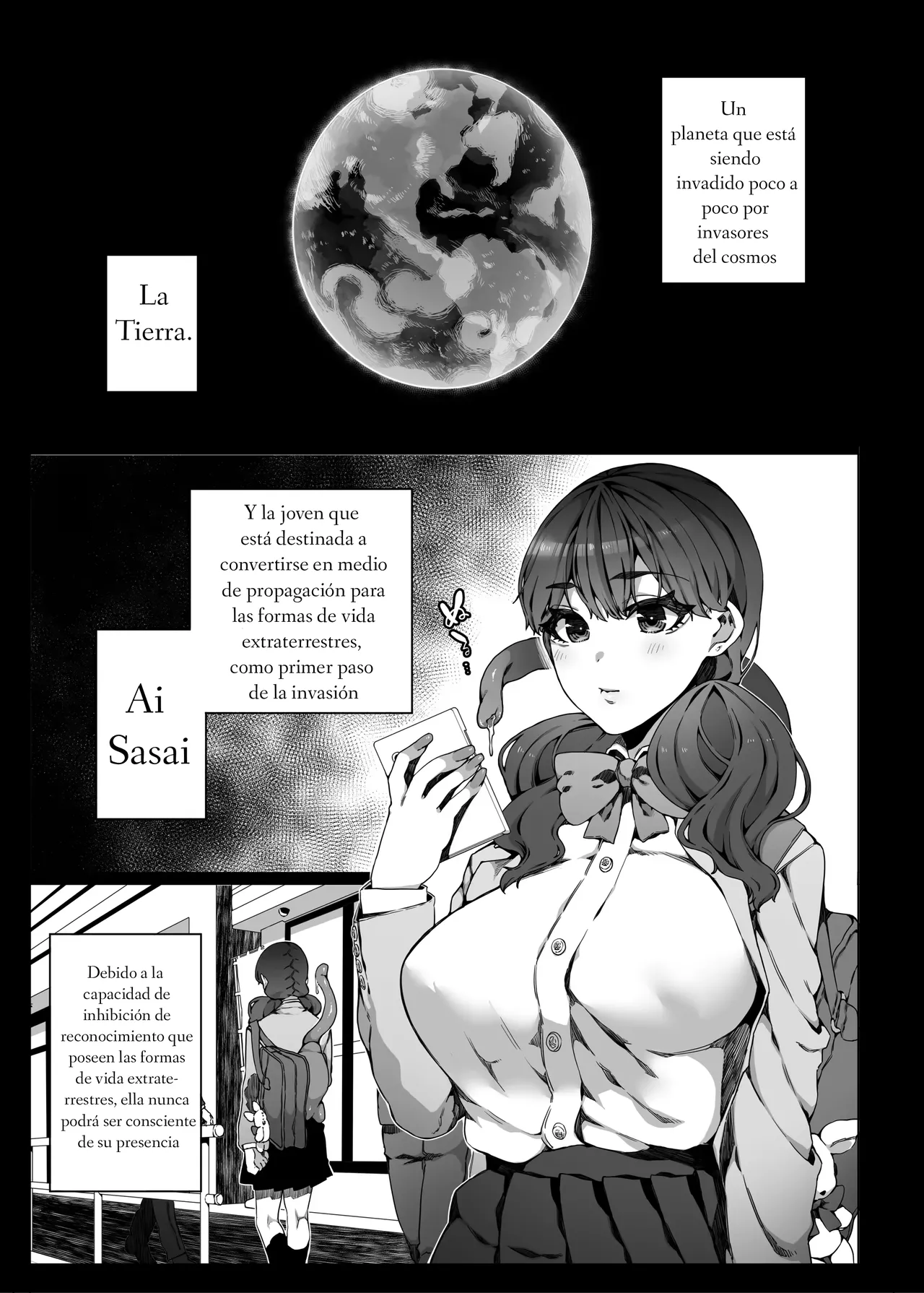 [Nani (Nanita)] Ninshiki Sogai de Ninshiki Sarenai Uchuujin ga Chikyuu de Hanshoku suru Hanashi 2 [Spanish] numero di immagine  2