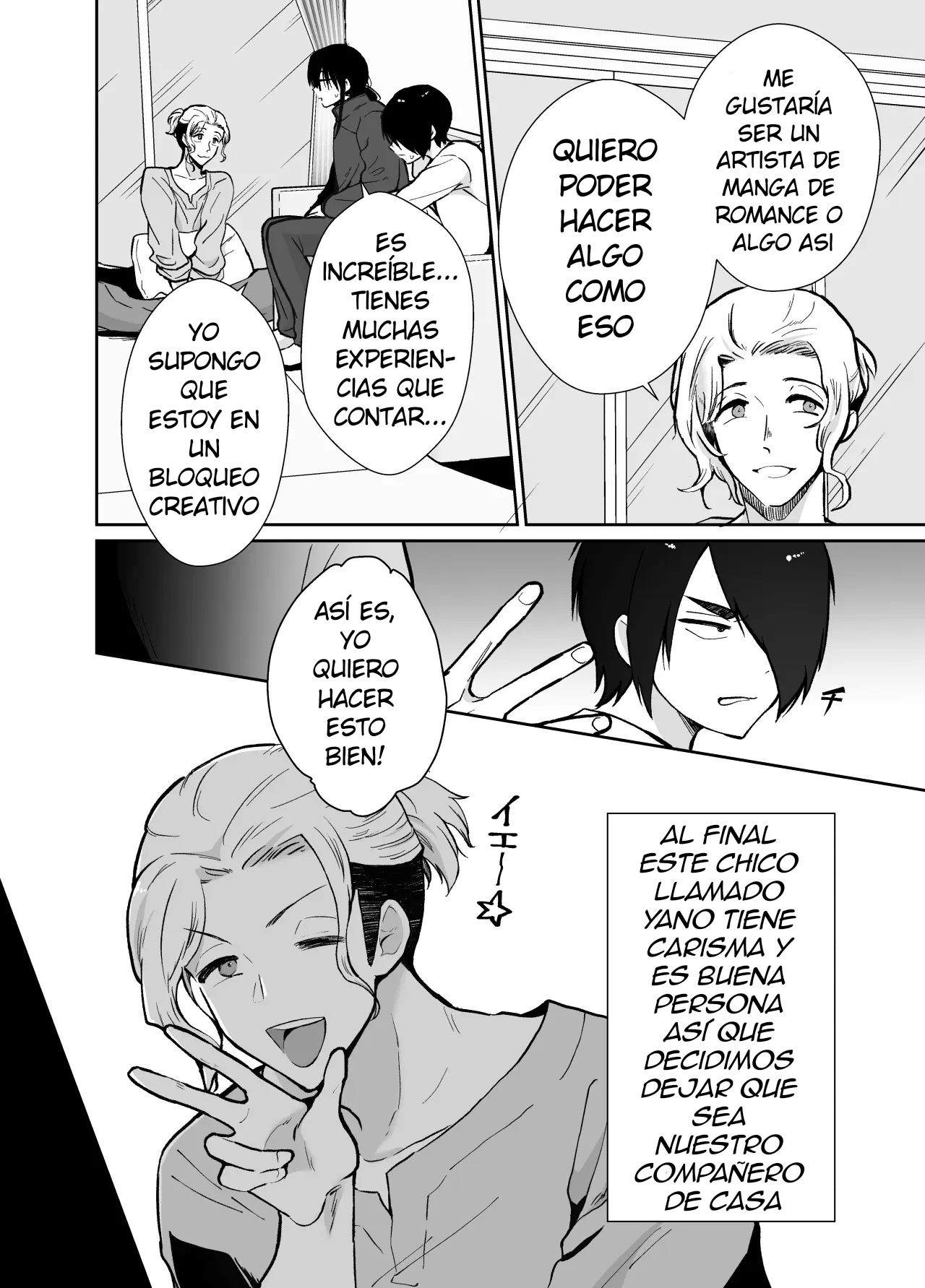 Mesu Ochi Share House Rin-kun Hen 〜 Mangaka Shibou no Kage Kya 2 nin ga Chara Otoko ni Oishiku [Delnero] [Spanish] 이미지 번호 17