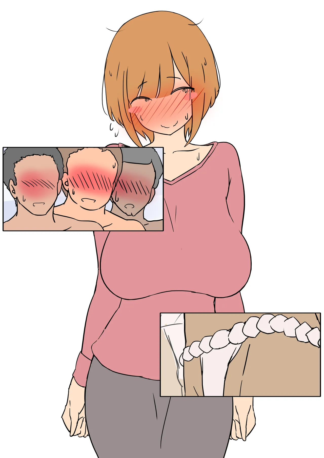 [架空書籍] 【モブ顔巨乳人妻露出NTR】モブ顔人妻さんシリーズ14 ふんどし一丁祭りで何故だかおセックス 67eme image