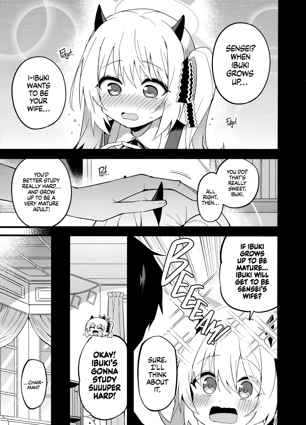 (C106) [MiracleBurn (Himiya Zyo-zu)] Ibuki, Ii-ppai Mattan da yo...♡ | Ibuki’s Waited for Sooo Long...♡  (Blue Archive) [English] [Getter Senseis] 图片编号 3