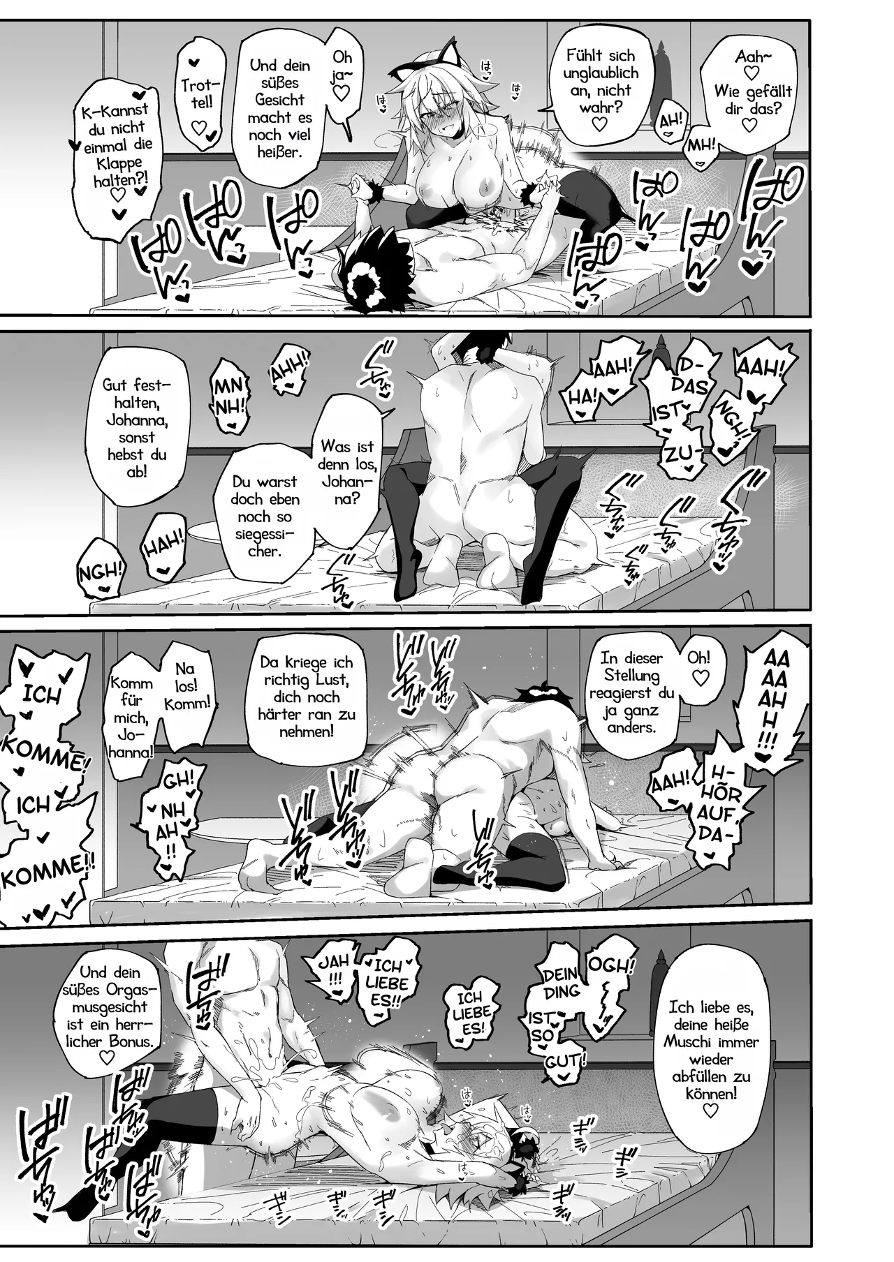 [Syunichi Kansuu (Syunichi)] Nekomimi Jeanne to Hitasura Koubi Suru Hon | Heißes Kätzchen Johanna (Fate/Grand Order) [German] [Haigen] [Digital] Bildnummer 20